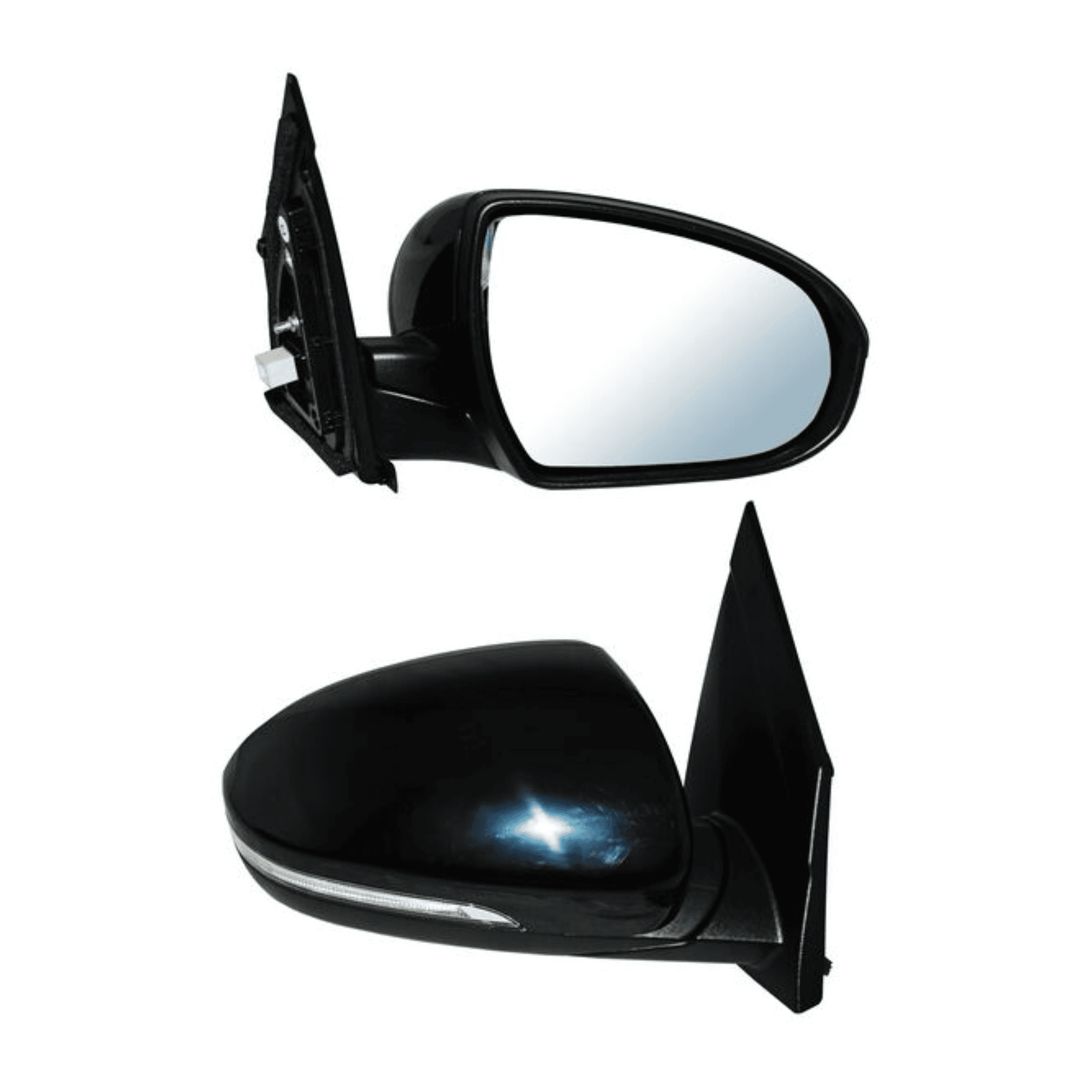 Espejo Para Hyundai Tucson 2016-2019 Electrico Para Pintar Con Desempañante Con Direccional 6 Pines Derecho