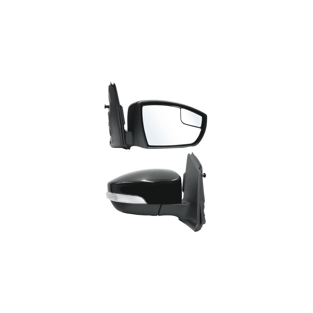 Espejo Ford Escape 2013-2016 Electrico Con Desempañante Con Direccional Con Memoria Para Pintar Con Luz Inferior Con Punto Ciego 12 Pines Derecho