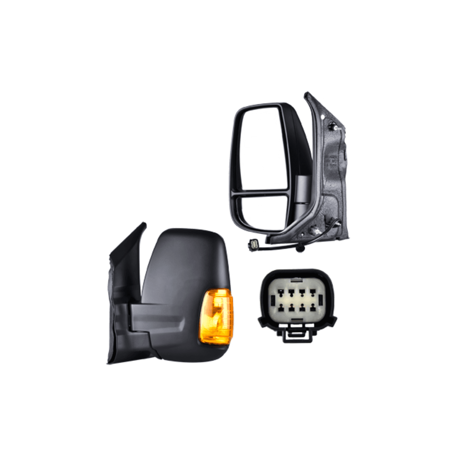 Espejo Izquierdo Direccional Ambar Ford Transit Van 2.2 2P / Ford Transit Chasis 2.2 2P / Ford Transit Pasajero 2.2 2P / Ford Transit Van 3.5 2P / Ford Transit Chasis 3.5 2P / Ford Transit Pasajero 3.5 2P / Ford Transit Van 2.2 5P / Ford Transit Chasis 2.
