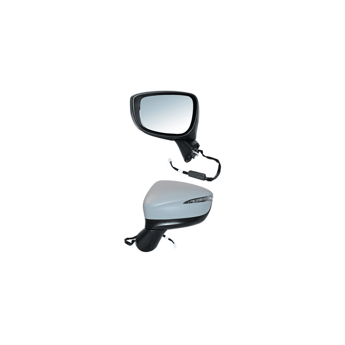 Espejo Mazda Cx5 2016-2018 Electrico Para Pintar Con Desempañante Con Direccional 6 Pines Izquierdo