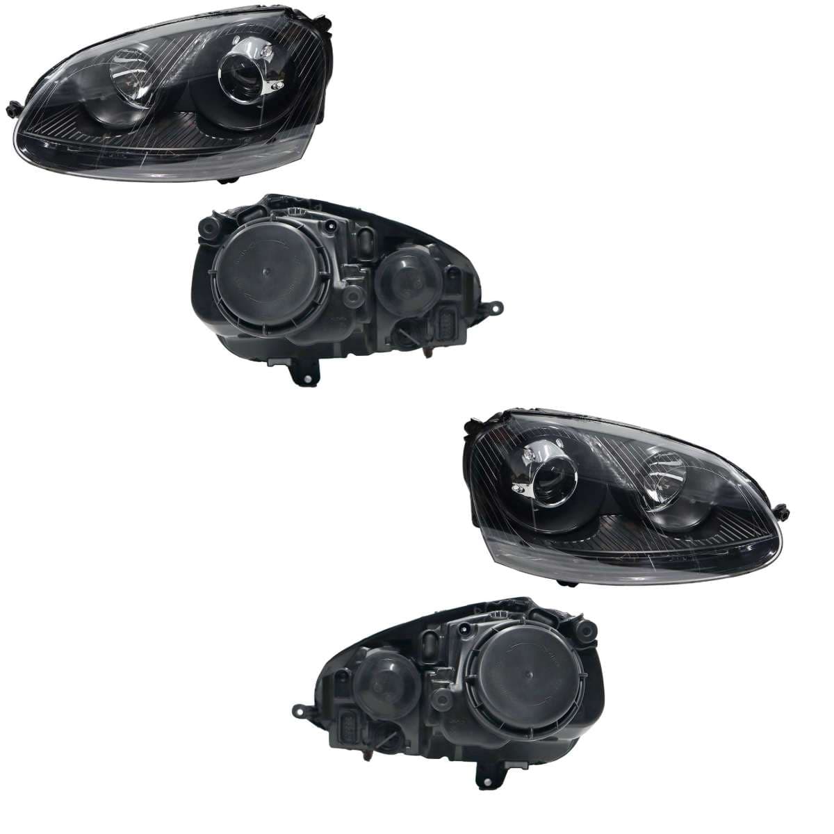 Par Faros Volkswagen BORA GLI 2006-2010 Fondo Negro Con Lupa Sin Motor