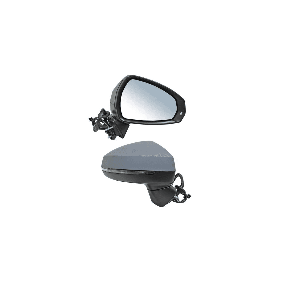 Espejo Audi A3 Tdi/ Sportback/ Cabrio/ S/ Attraction/ Ambiente/ Base 2013-2015 3/5 Puertas Autoabatible Con Desempañante Con Direccional Con Memoria Para Pintar Derecho