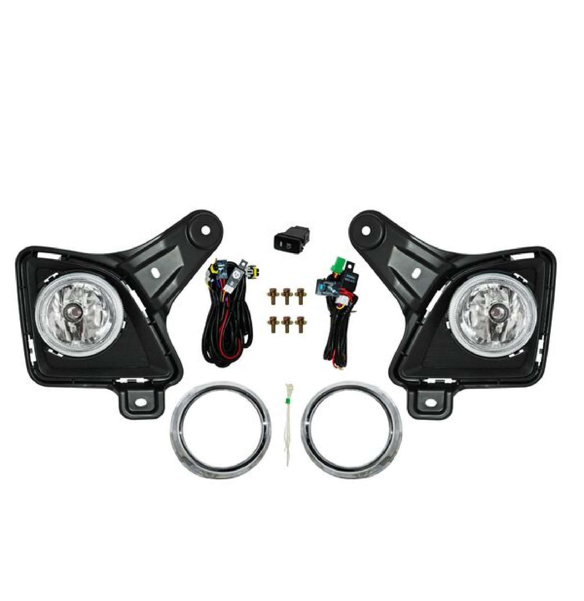 Faro Niebla Toyota Hiace 2006-2010 Con Parrilla Filo Cromado Juego