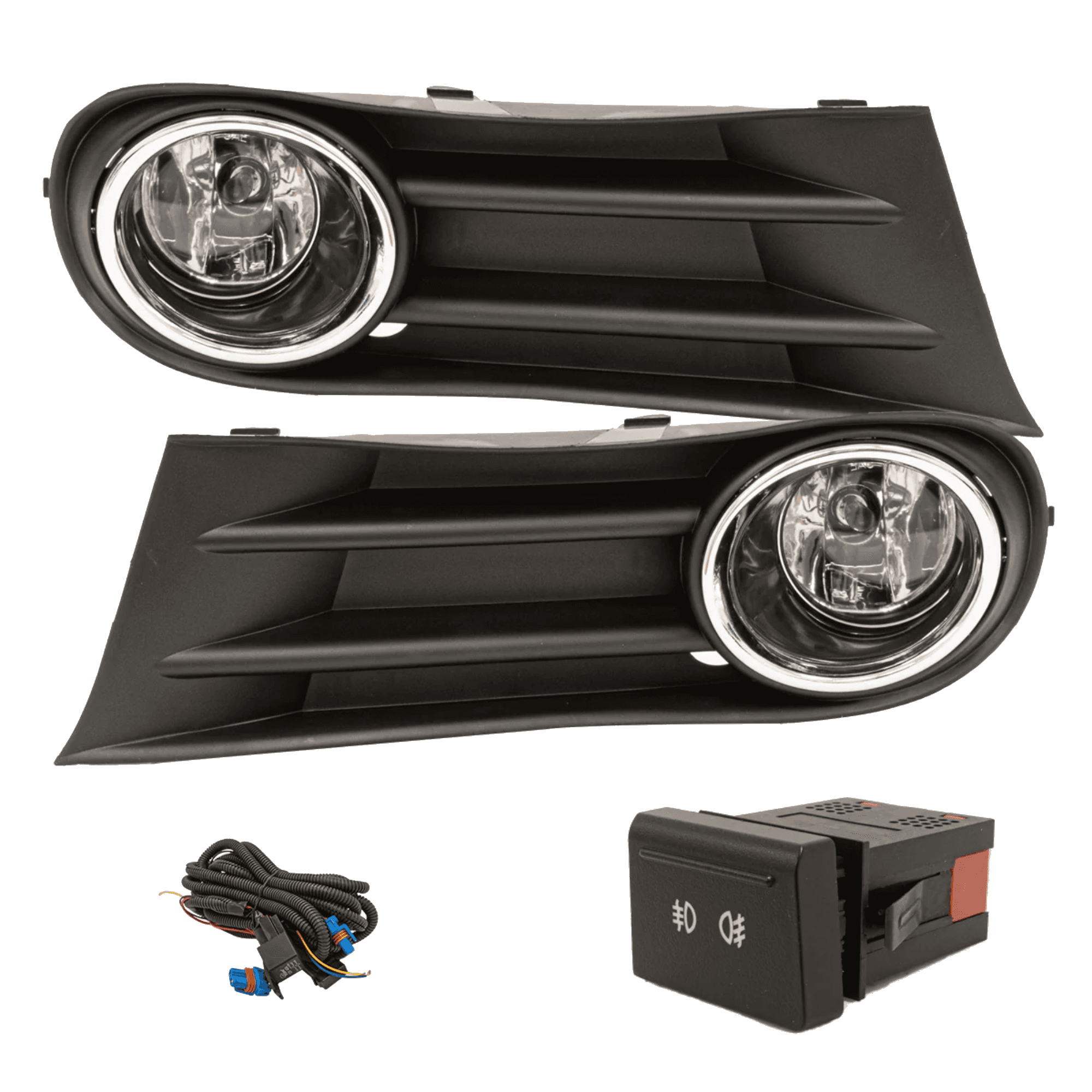 Kit faros niebla Volkswagen Gol-Saveiro 2009-2013 con arnes Euroswitch y focos