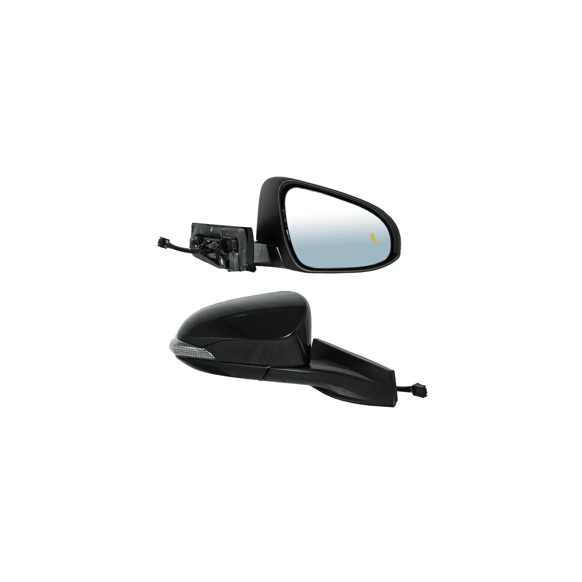 Espejo Toyota Chr Base/ Le/ Limited/ Sport/ Premium 2018-2020 Electrico Con Desempañante Con Direccional Con Luz Inferior Con Sensor Punto Ciego Autoabatible Derecho
