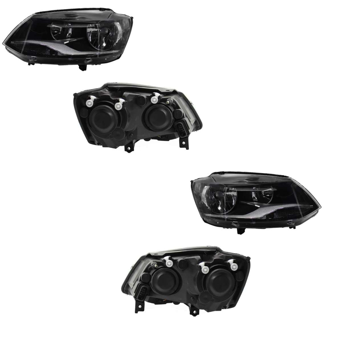 Par Faros Volkswagen CROSSFOX 2010-2015 Fondo Negro