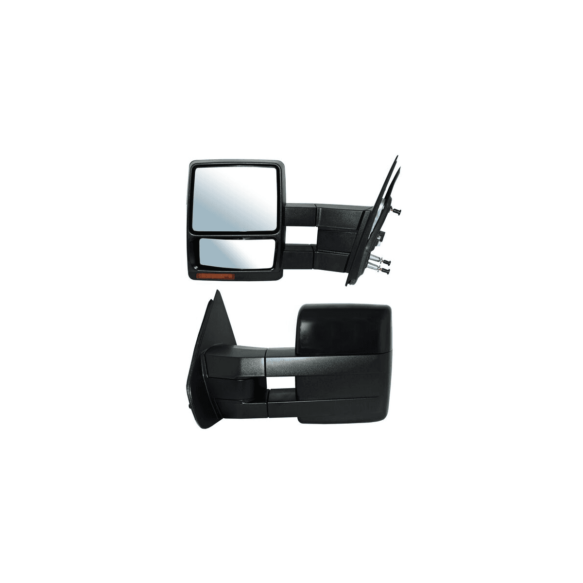 Espejo Ford Super Duty 2008-2016 Para Pintar Electrico Con Desempañante Con Direccional Con Luz Inferior Telescopico 8 Pines Izquierdo