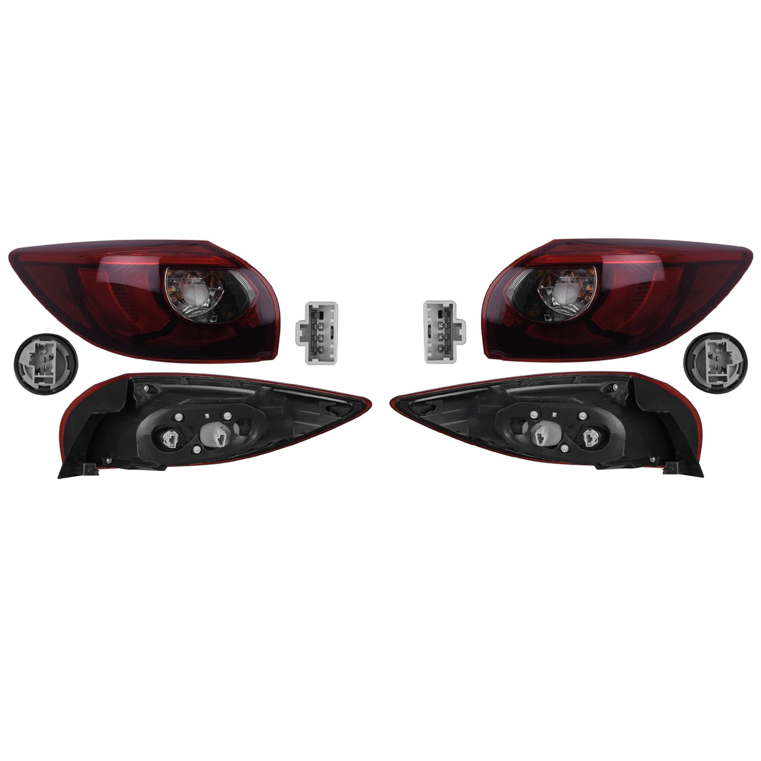 Par Calaveras Exteriores Leds Mazda Cx5 2016-2017 Depo