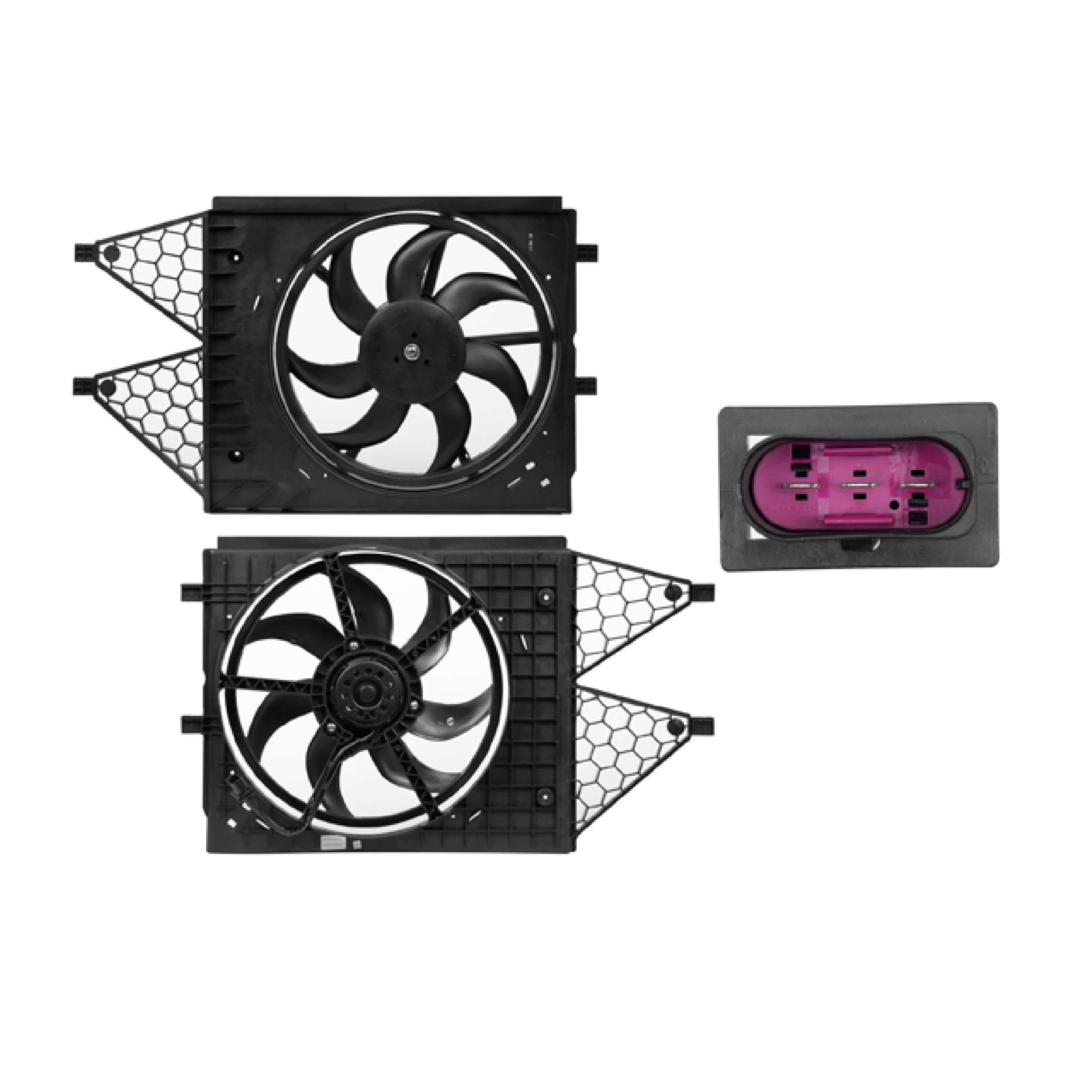 Motoventilador 3 Pines Audi A1 2011-2015 / Seat Ibiza 2007-2009 / Volkswagen Vento 1.6L 2014-2015