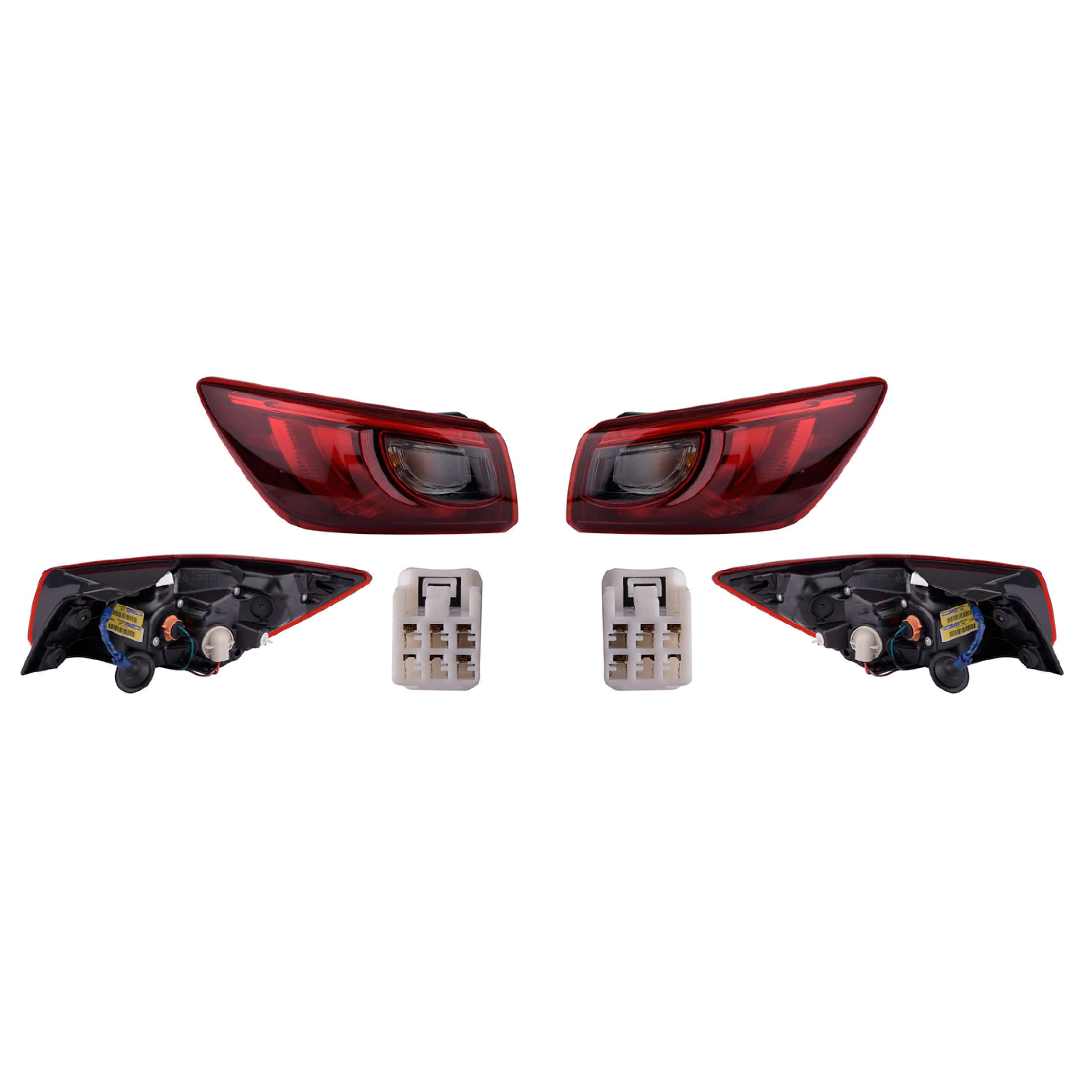 Par Calaveras Exteriores Leds Mazda Cx3 2016-2024 Depo