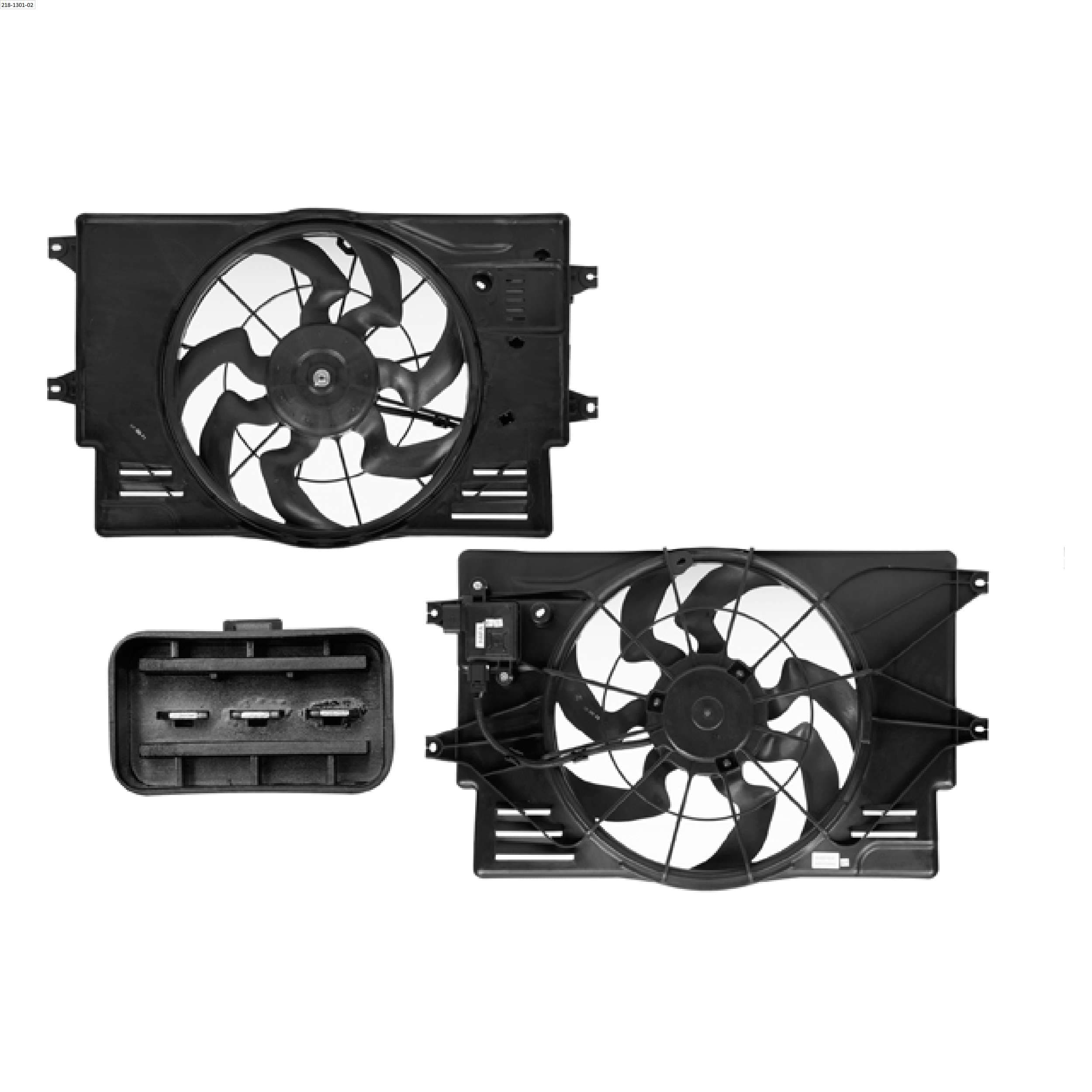 Motoventilador 3 Pines P/Hyundai Elantra 1.4L / 1.6L 2017-2020 / P/Kia Forte 2019-2024 / Soul 2020-2023