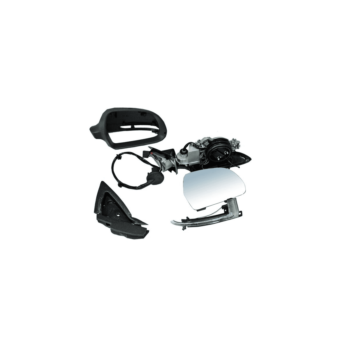 Espejo Audi A3 Tdi/ Sportback/ S/ Base 2009-2013 5Puertas Electrico Autoabatible Con Desempañante Con Direccional Para Pintar Derecho