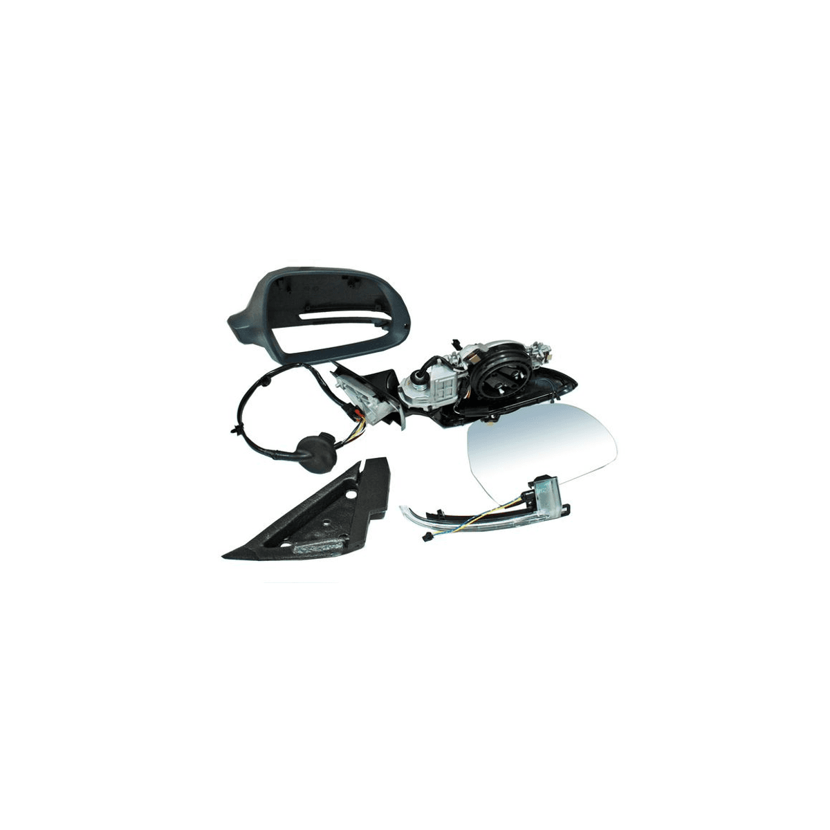 Espejo Audi A3 Tdi/ Cabrio/ S/ Attraction/ Ambiente/ Base 2009-2013 5Puertas Electrico Con Desempañante Con Direccional Para Pintar Derecho