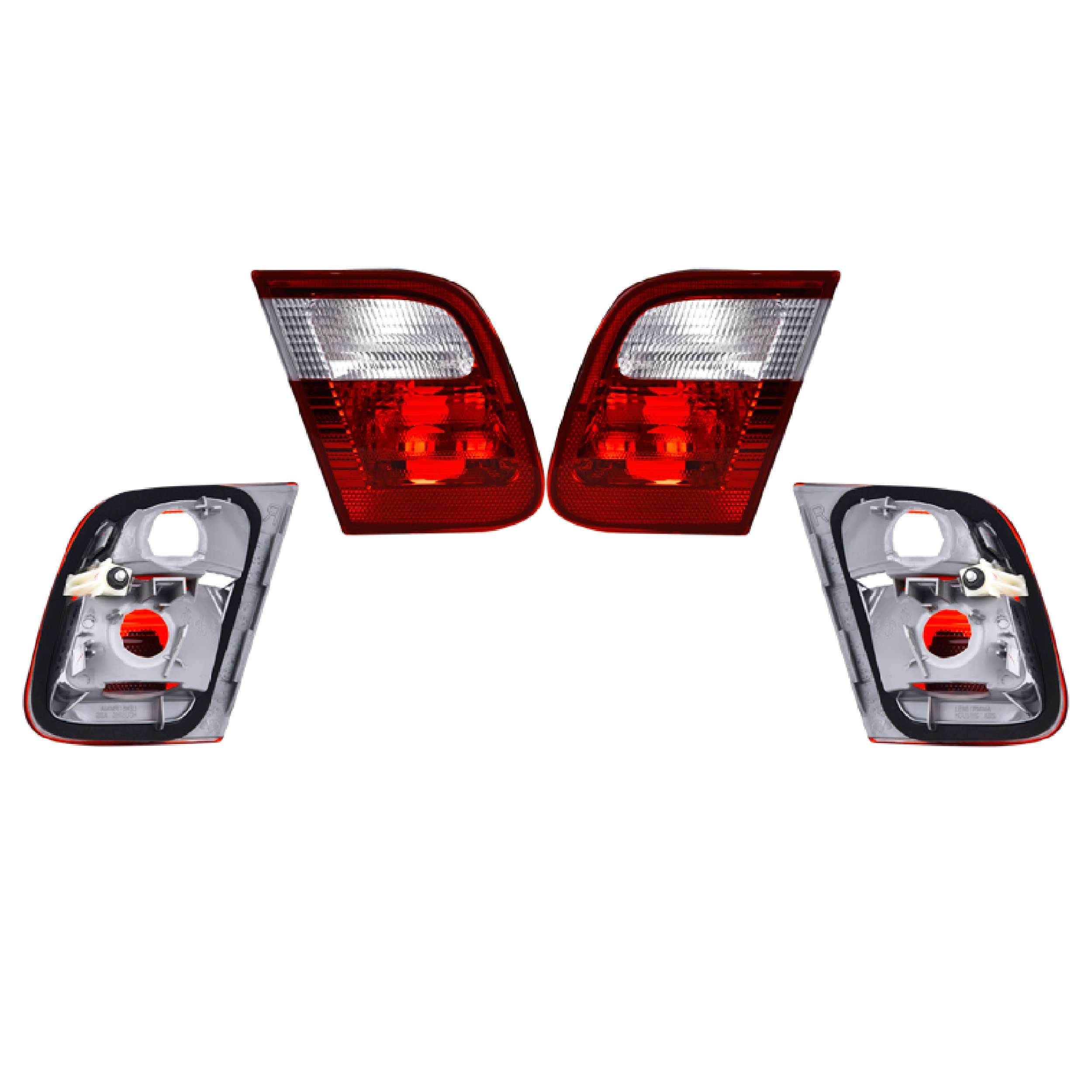 Par Calaveras Interiores Blanco/Roja Bmw Serie 3 1999-2001 Depo