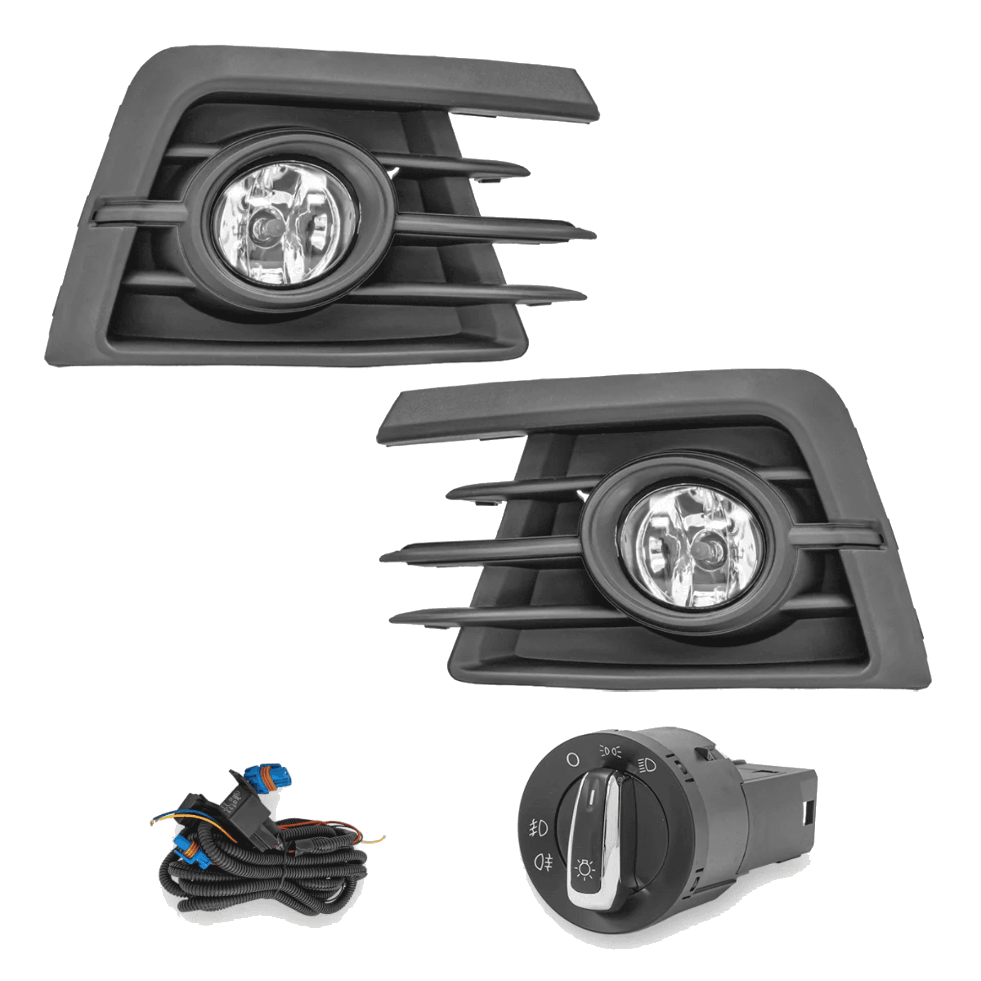Kit faros niebla Volkswagen Gol 2017-2018 con arnes Euroswitch y focos