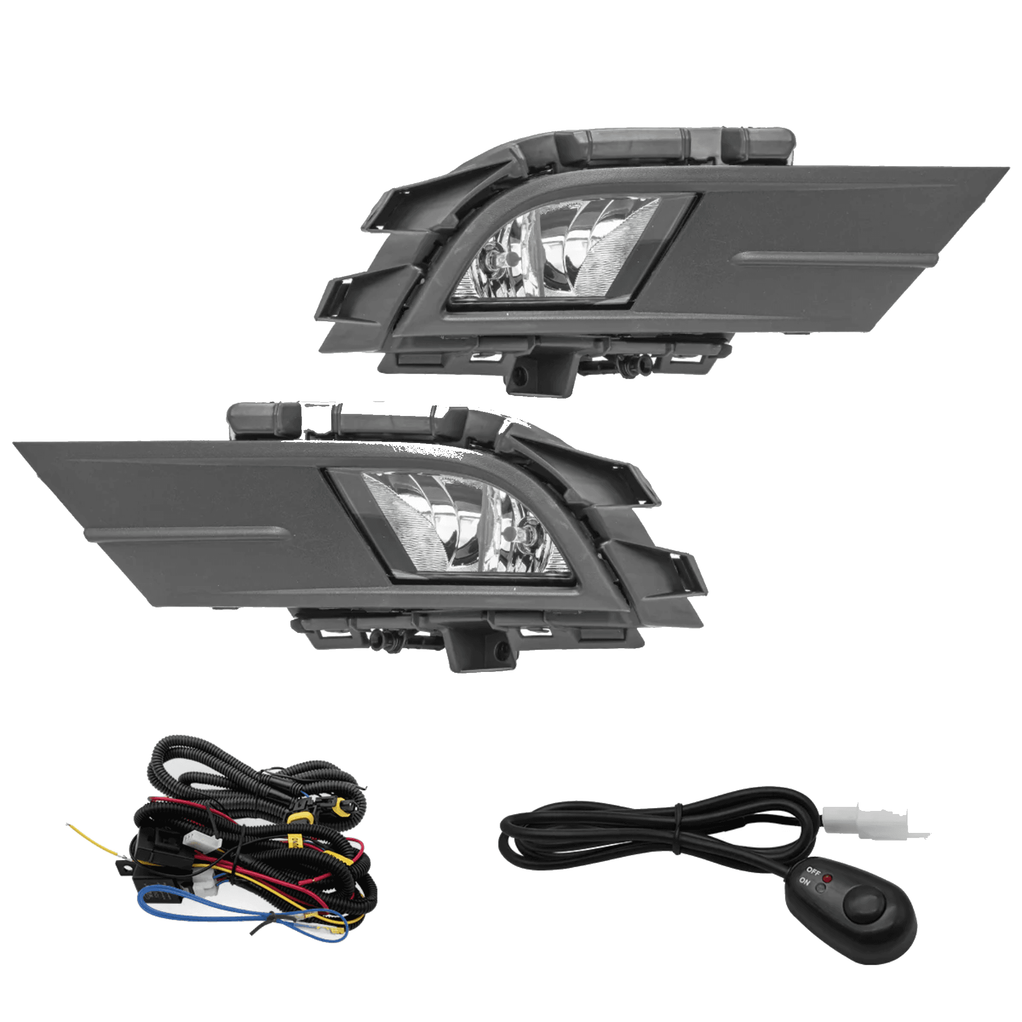 Kit faros niebla Volkswagen Jetta 2015-2018 con arnes switch Universal y focos con bases