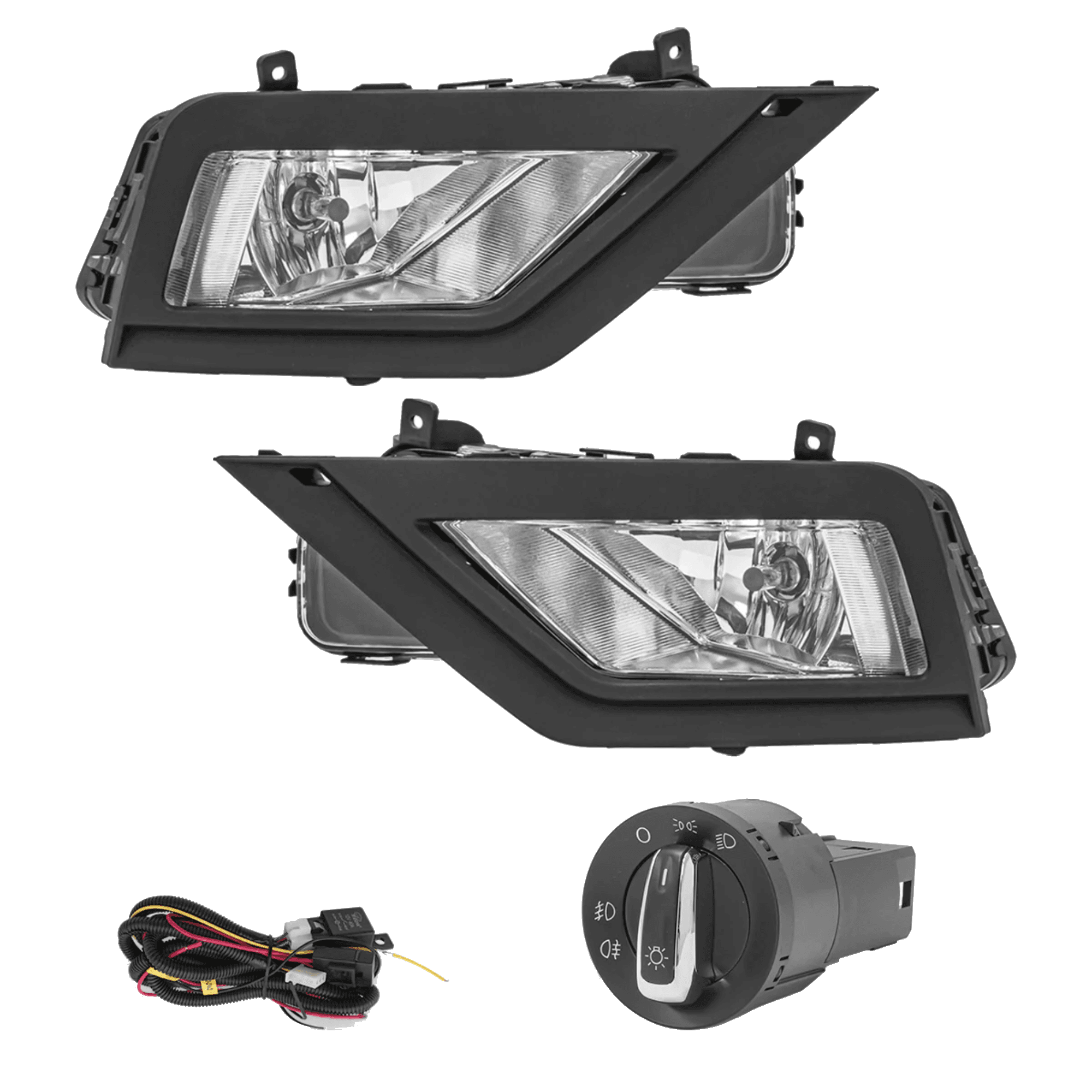 Kit faros niebla Volkswagen Gol 2019-2021 Saveiro 2017-2023 con arnes Euroswitch y focos
