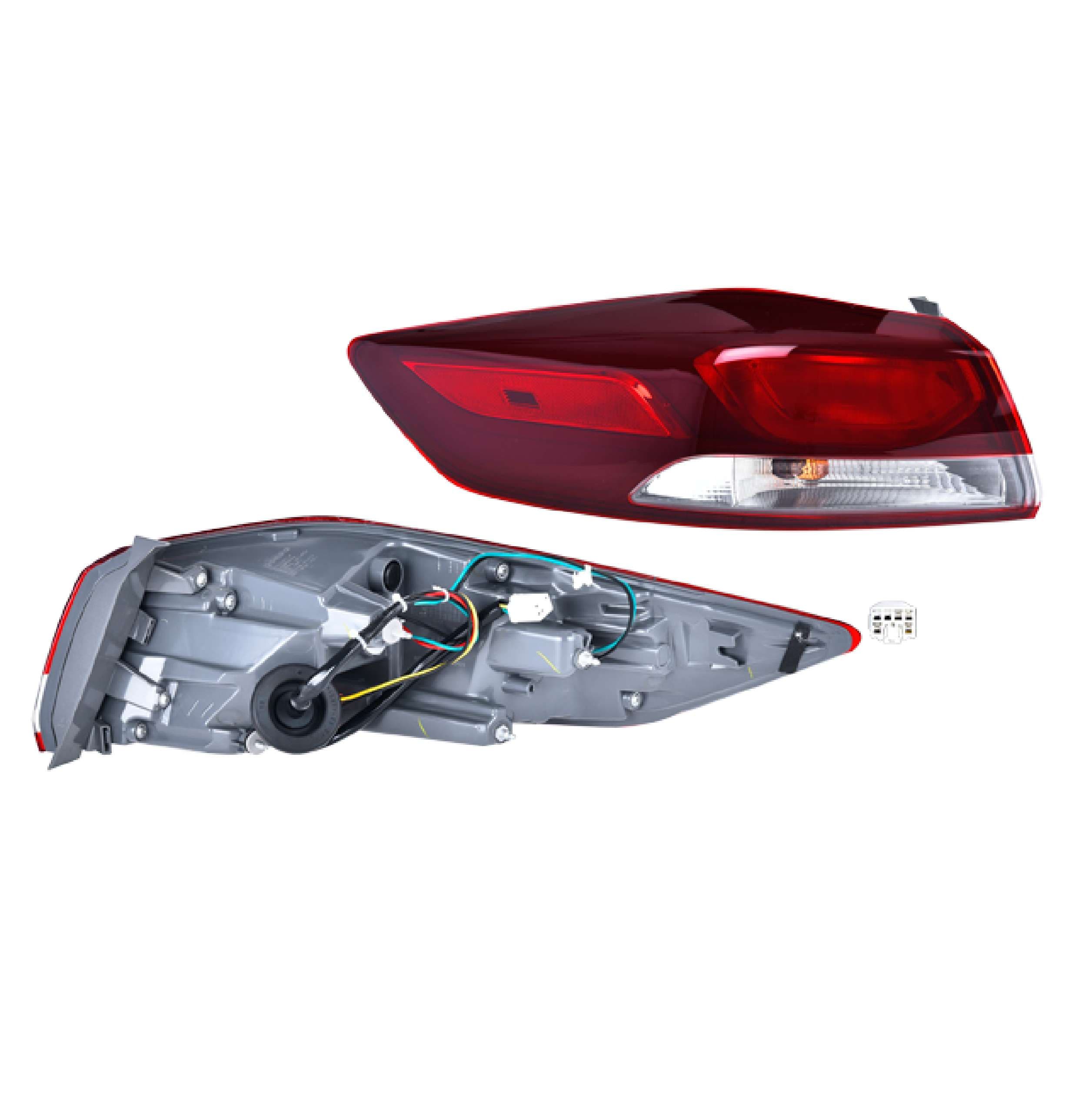 Calavera Exterior P/Hyundai Elantra 2017-2018 Depo Izquierda
