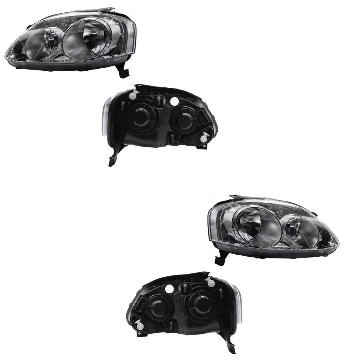 Par Faros Volkswagen CROSSFOX 2007-2009 Fondo Cromado Doble As