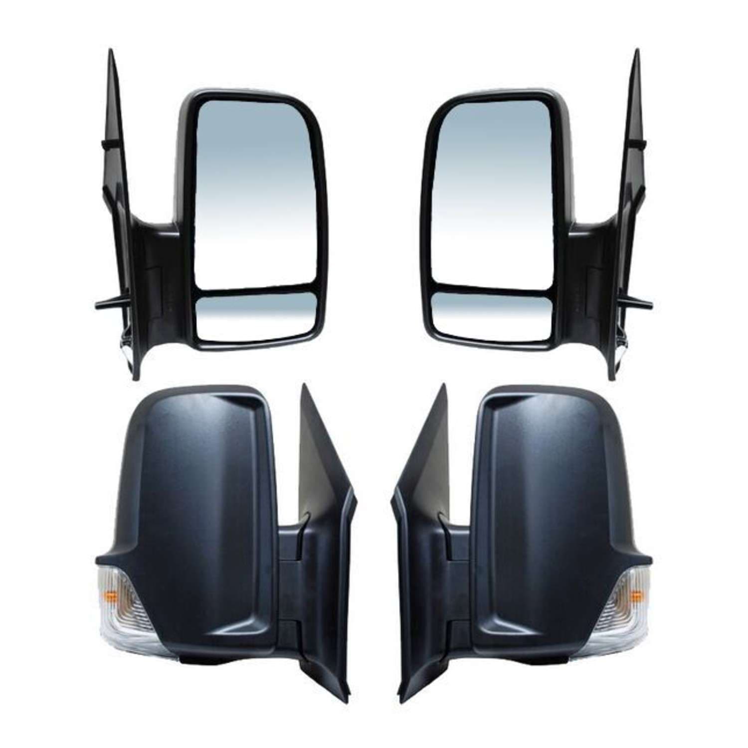 Par Espejos Mercedes benz Sprinter 2007-2018 / Crafter 2010-2016 Sin Control Con Luz 2 Pines