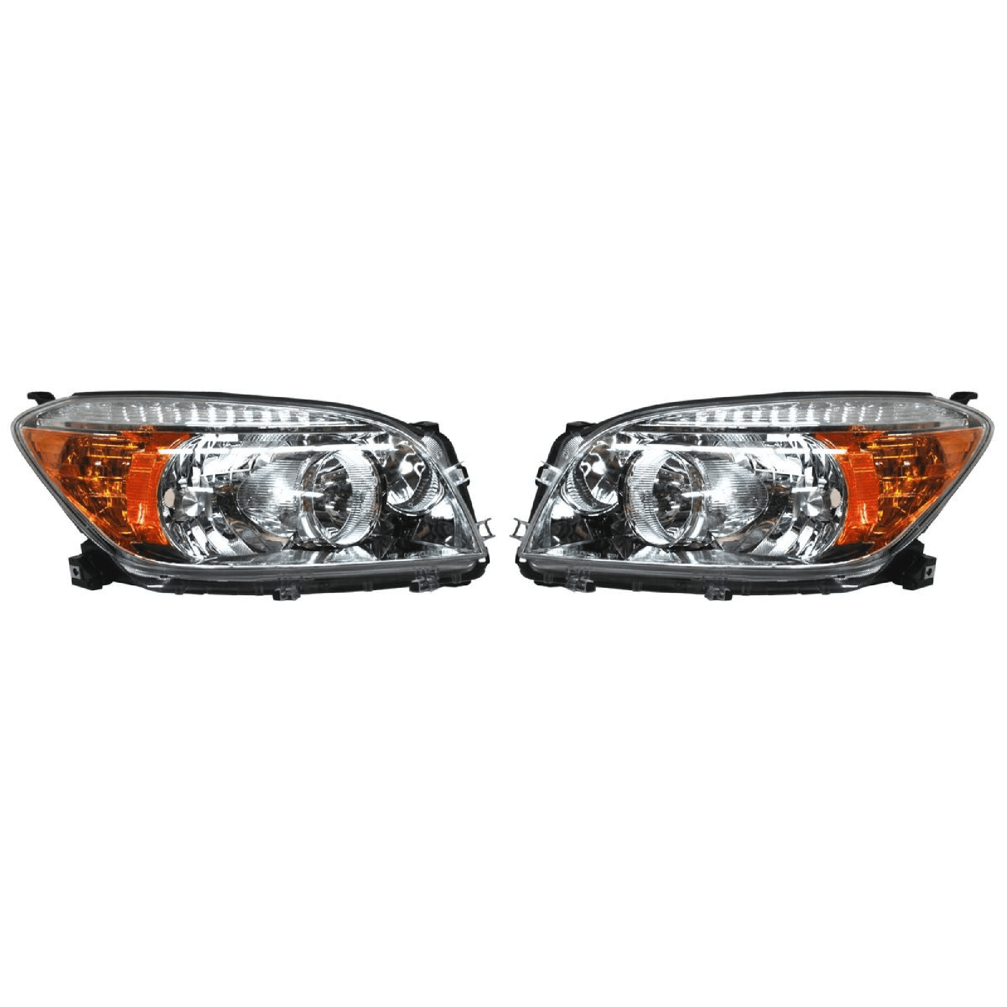 Par Faros Toyota Rav4 2006-2008 Fondo Cromado