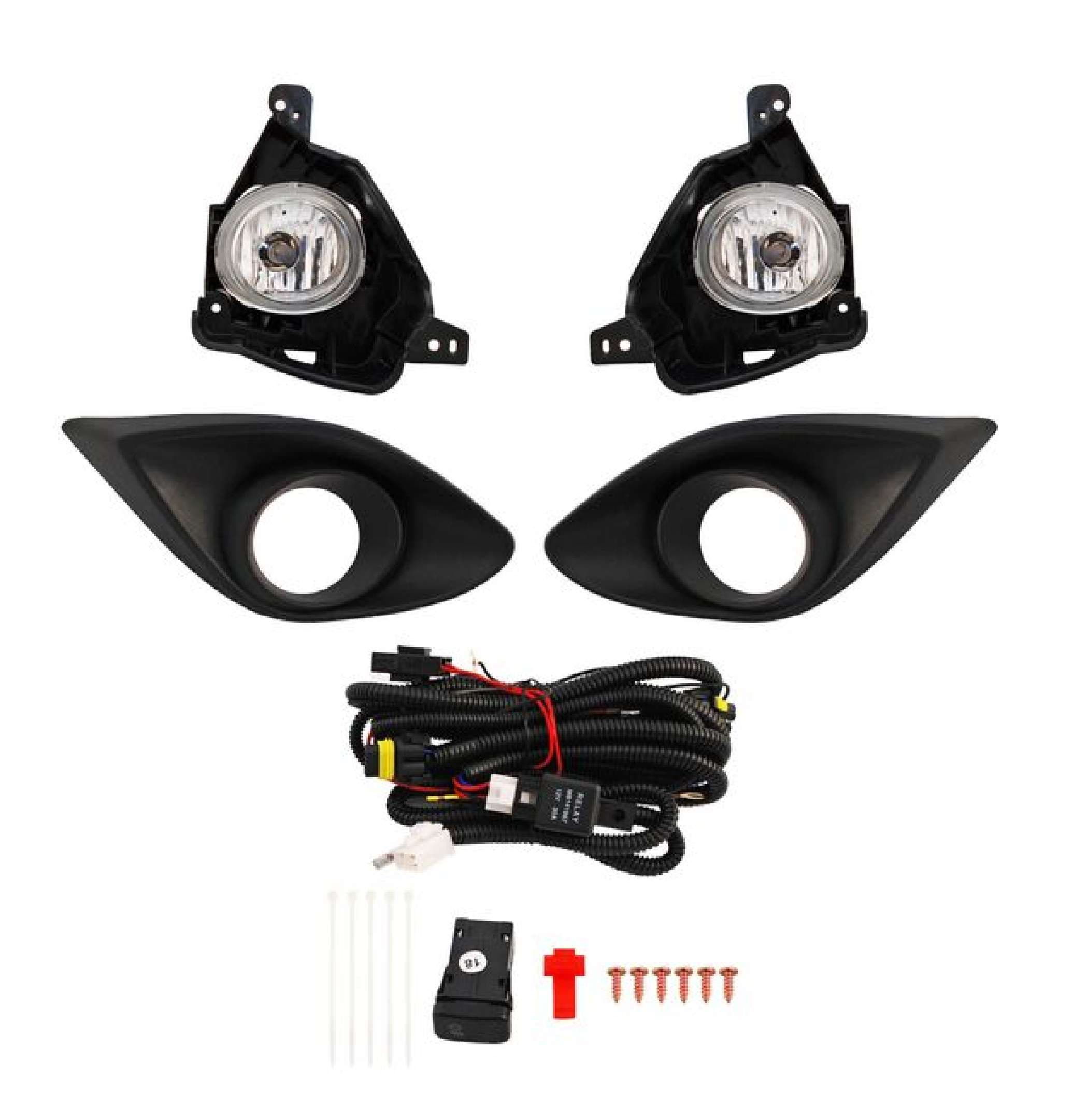 Faro Niebla Mazda 2 2012-2015 Con Parrilla Juego