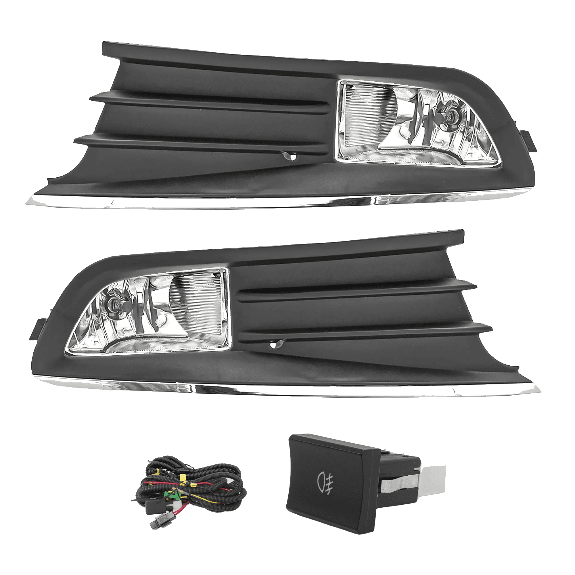 Kit faros niebla Volkswagen Gol-Saveiro 2013-2016 con arnes switch oem y focos