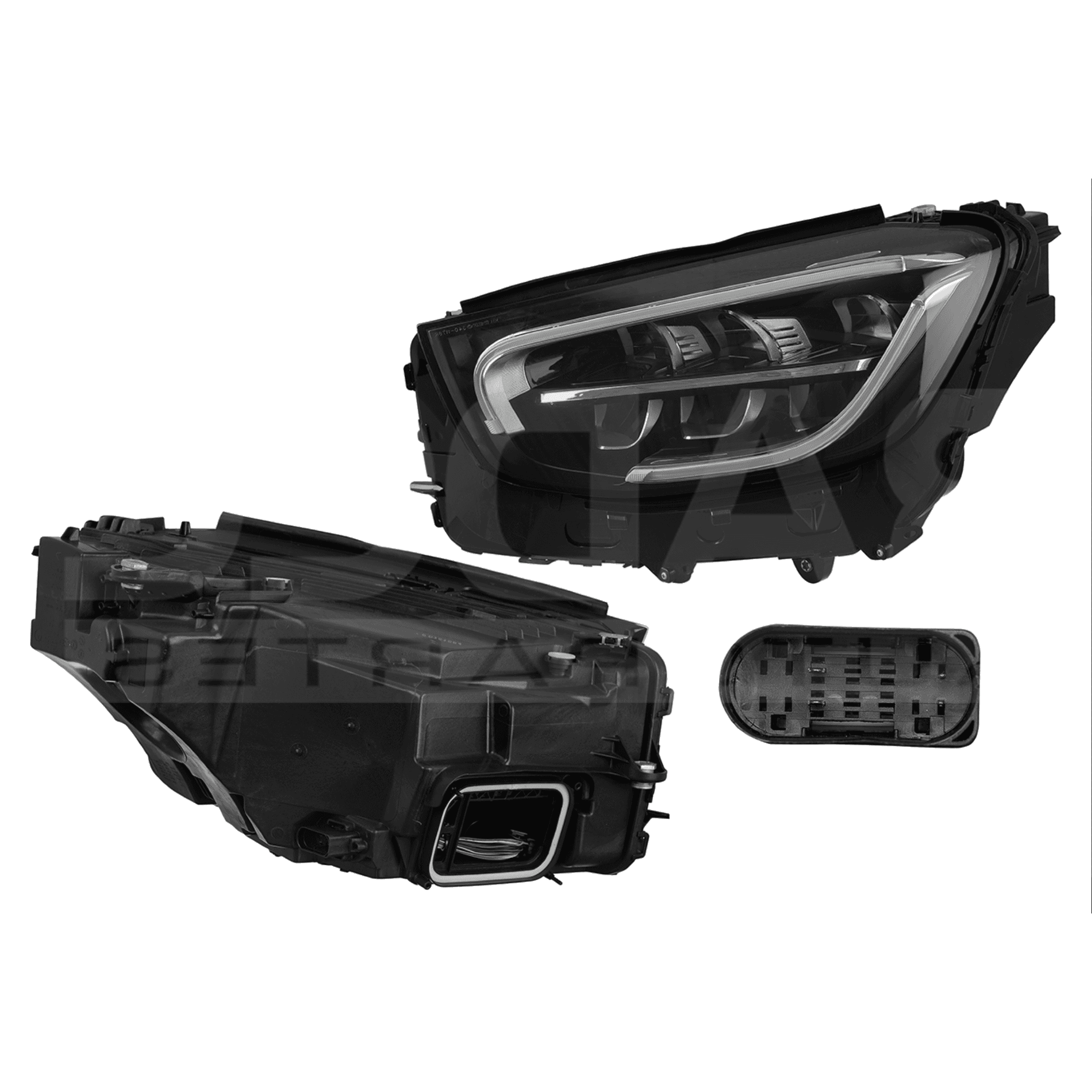 Faro Izquierdo Mercedes Benz Clase Glc 300 Coupe 2020-2023 Electrico Con Motor Leds Depo