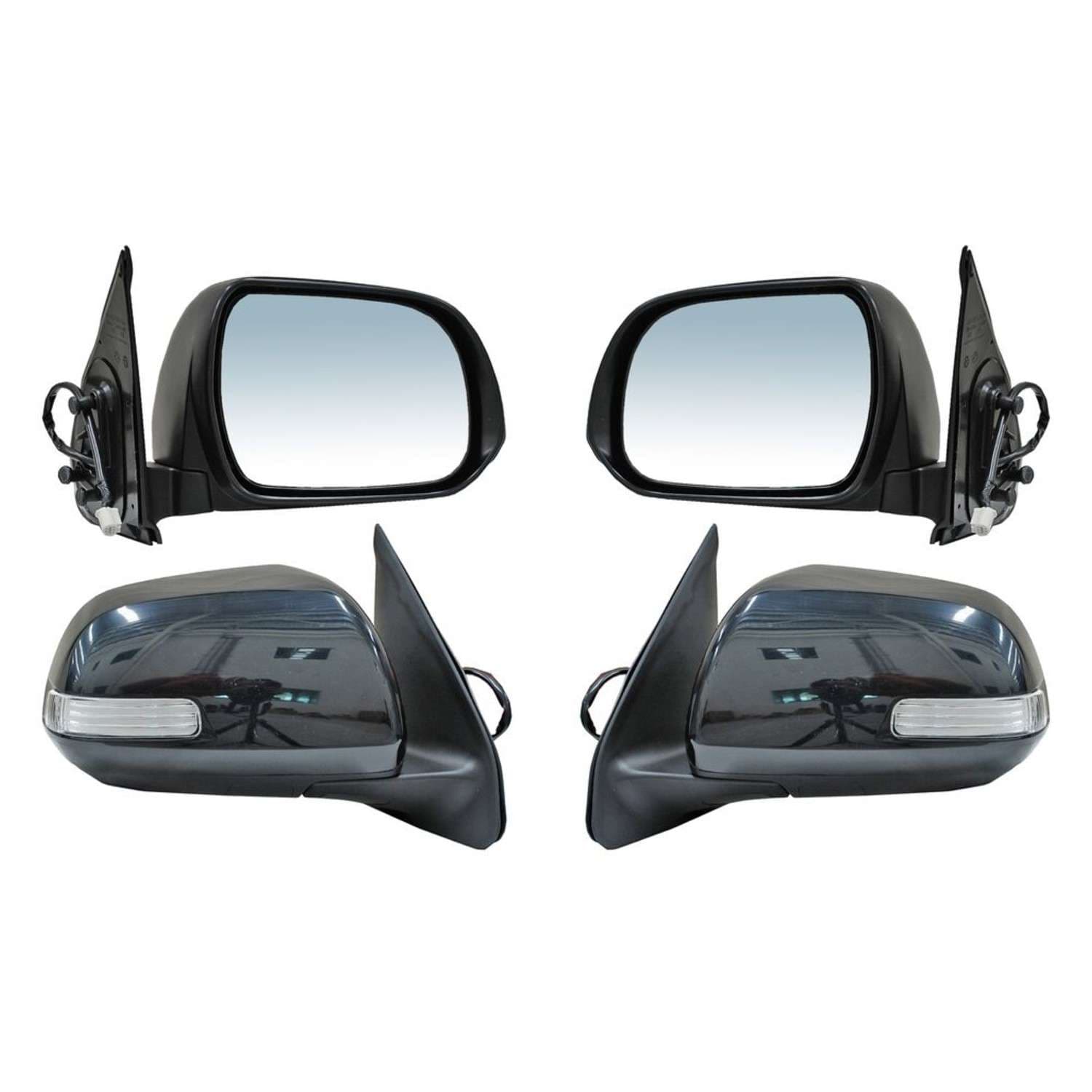 Par Espejos Toyota Tacoma V/ Trd/ Pre Runner/ Base 2012-2015 Electrico Con Direccional Para Pintar