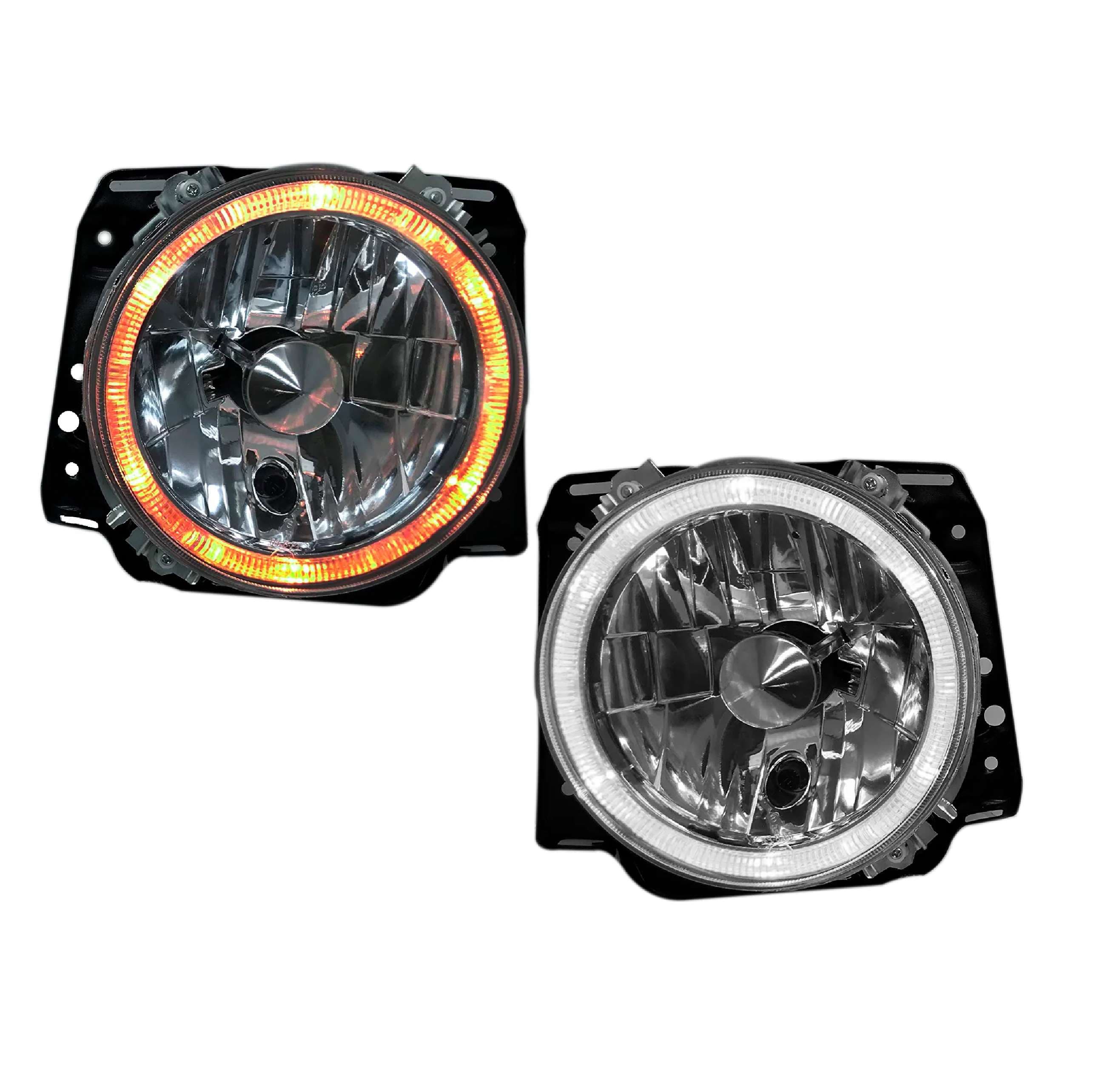 Par faros Volkswagen Golf 19881991 Lisos Cromo Con Ojo De Angel