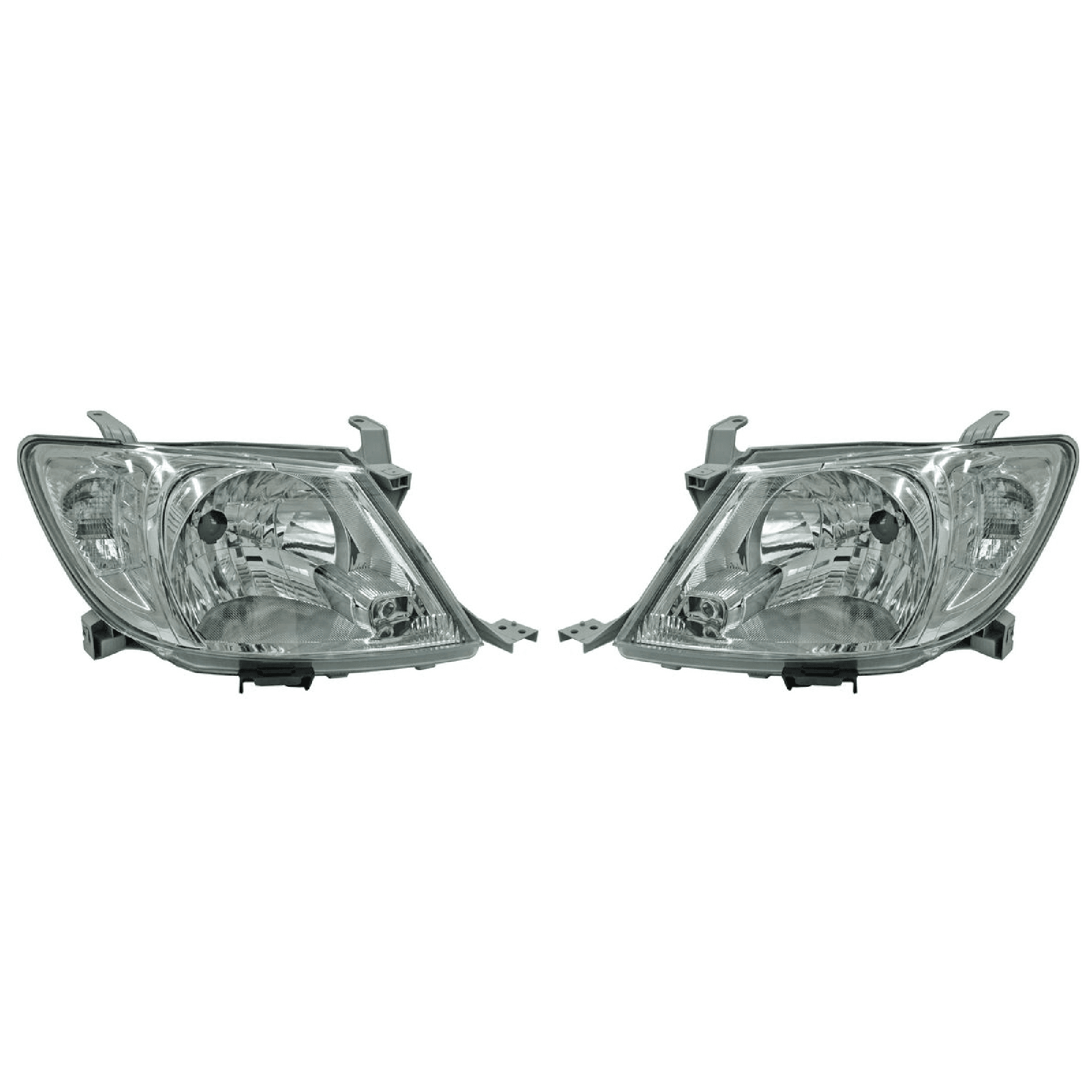 Par Faros Toyota Hilux 2009-2011 Cuarto Blanco