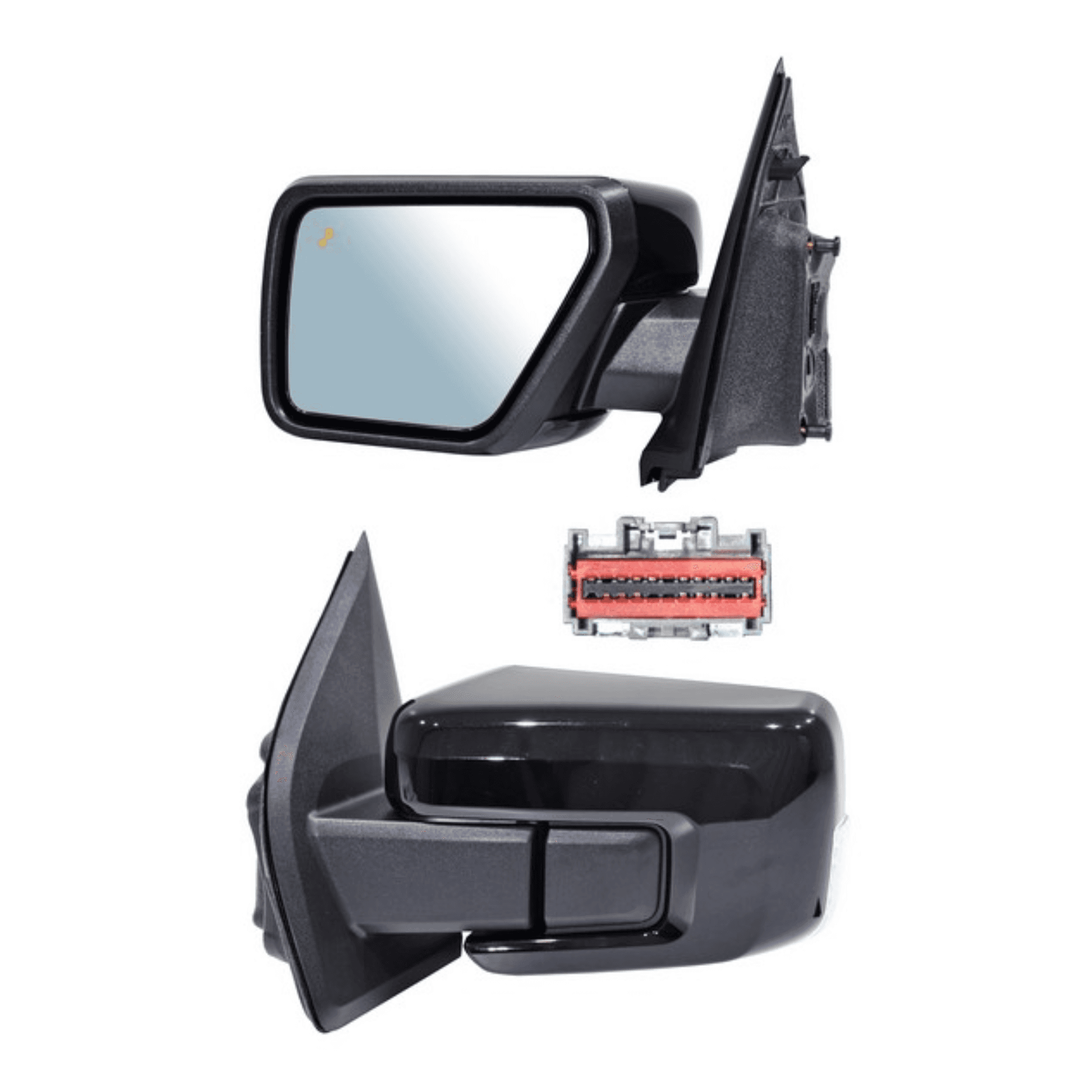 Espejo Ford F-150 2021-2024 Electrico Para Pintar Con Direccional Con Desempañante Con Luz Inferior Con Sensor Punto Ciego Con Memoria Autoabatible 16 Pines Derecho