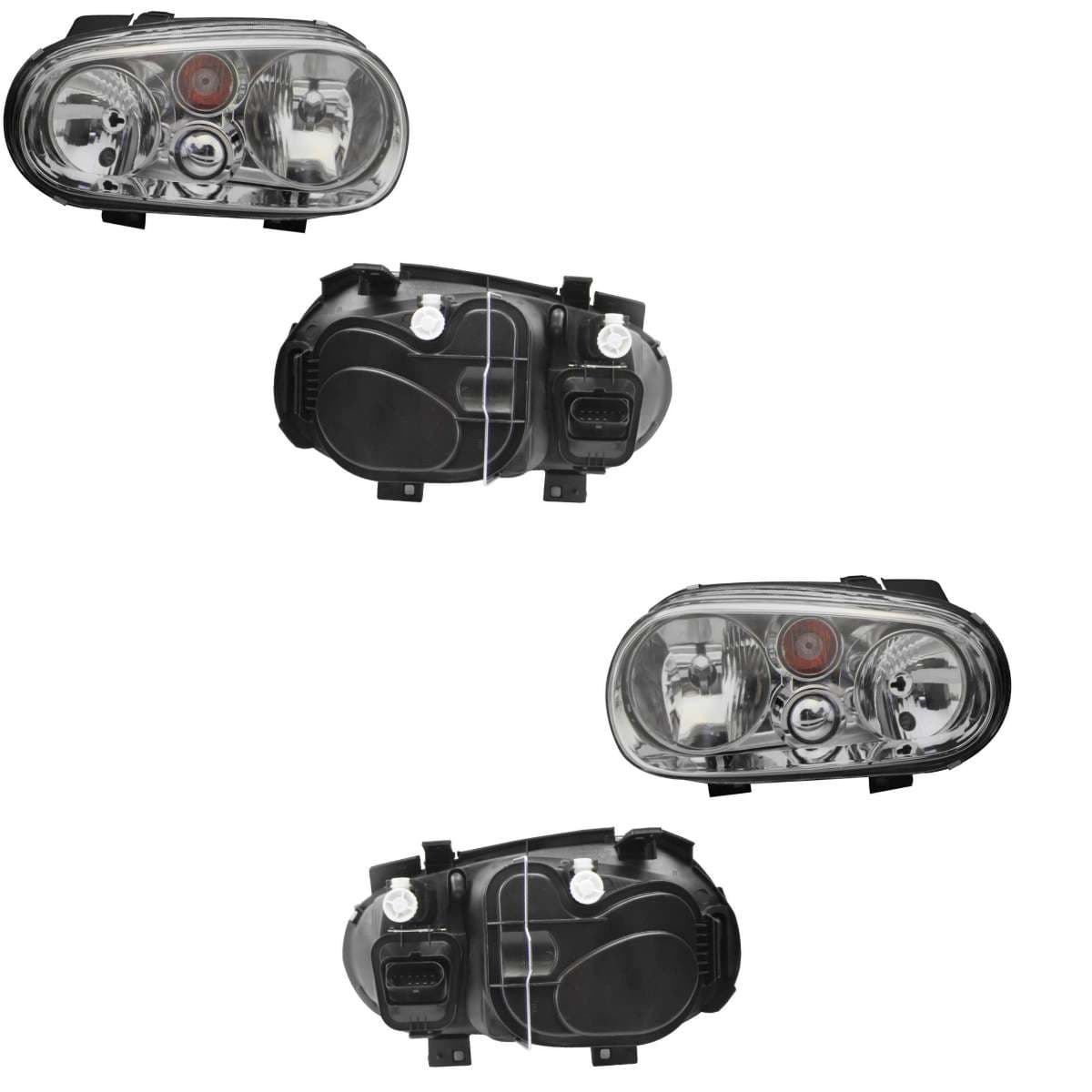 Par Faros Volkswagen GOLF A4 1999-2007 Fondo Cromado