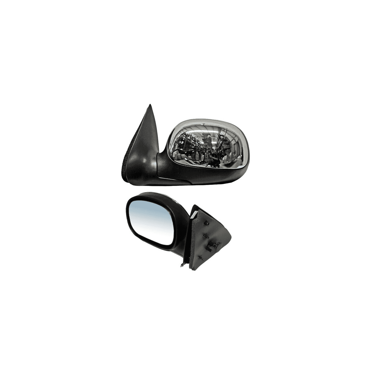 Espejo Ford F-150 1997-2009/ F250 2004-2009/ Lightning/ Lariat/ Harley/ King Ranch/ Base/ Xl/ Xlt Sin Control Cromo Izquierdo