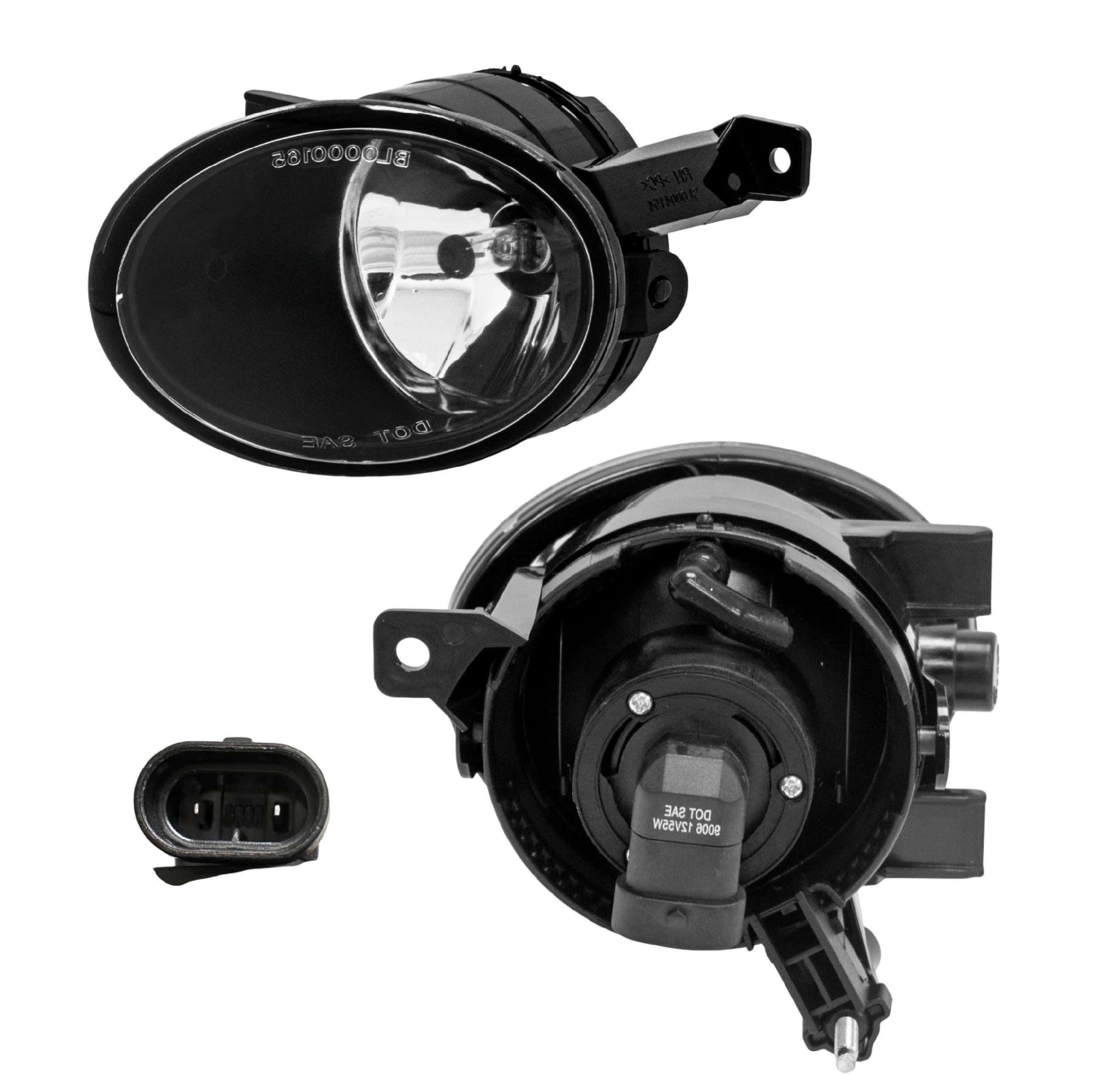 Faro niebla izquierdo Volkswagen Jetta 2011-2014/Tiguan 2011-2013/Golf 2009-2012/Touareg 2012-2013/Caddy 2014-2015/Beetle 2018-2019 incluye foco