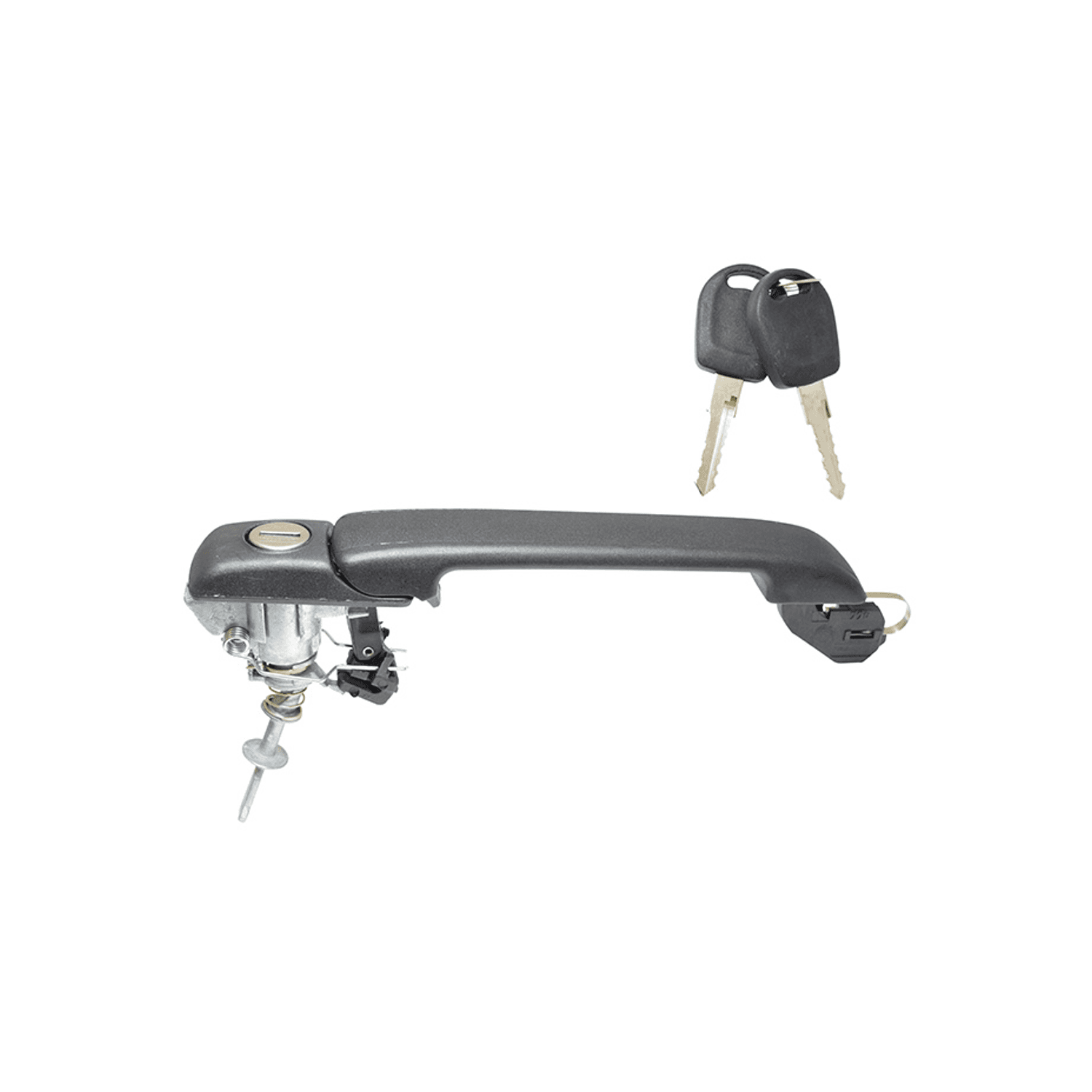 Manija Exterior Volkswagen Pointer 2P 1997-1999 Con Tope Corrugada Negra Plastico 1Ho.837.207 Delantera Derecha/Izquierda