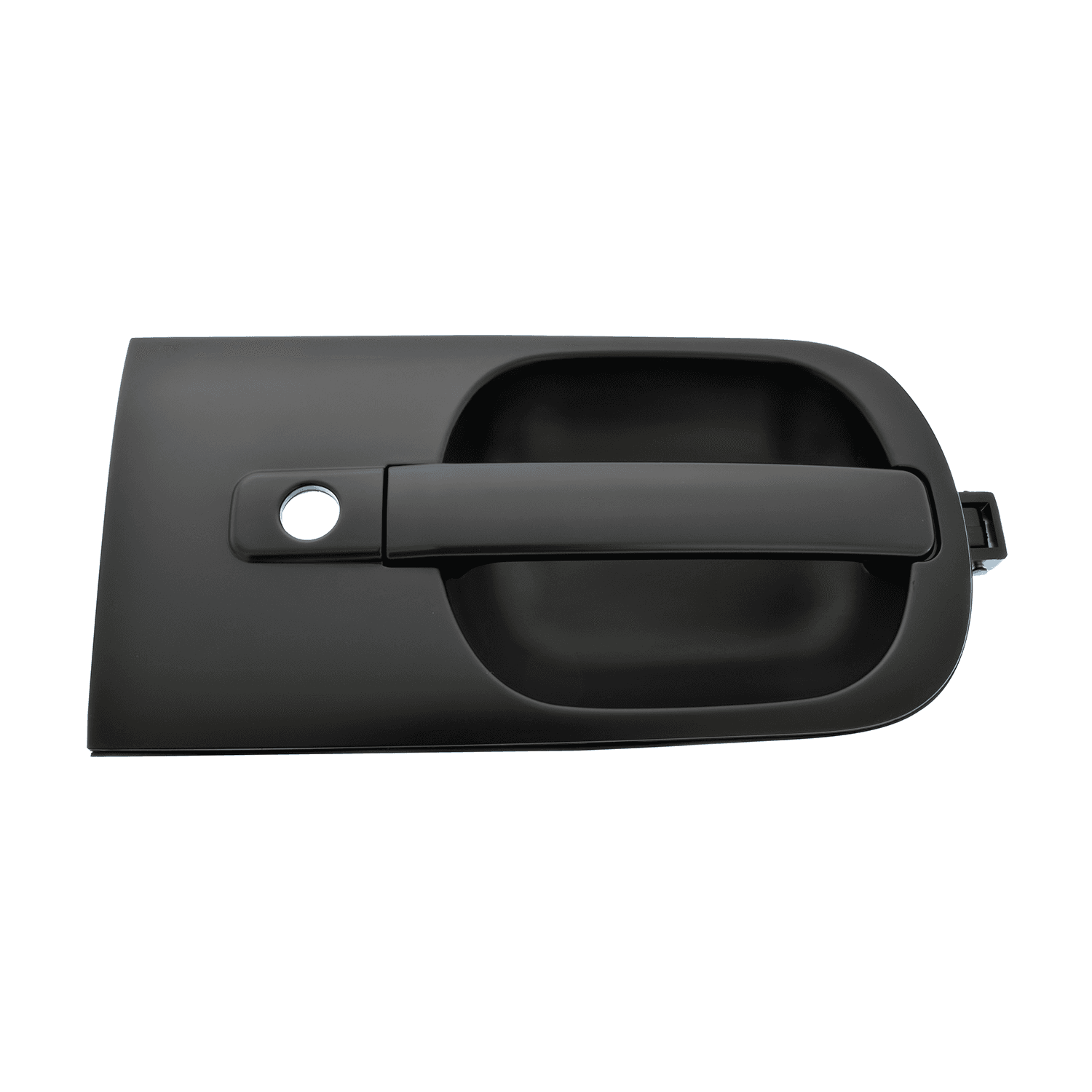 Manija Exterior Dodge H100 Van 2011-2018 Con Hoyo Para Llave Lisa Negra Plastico Derecha Delantera Hushan
