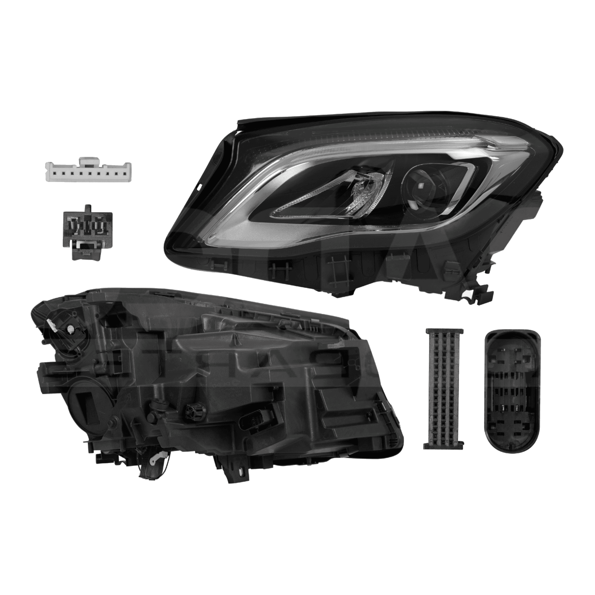 Faro Izquierdo Mercedes Benz Clase Gla 200 2018-2020 1.6Lts Electrico Con Motor Leds Sin Foco Depo