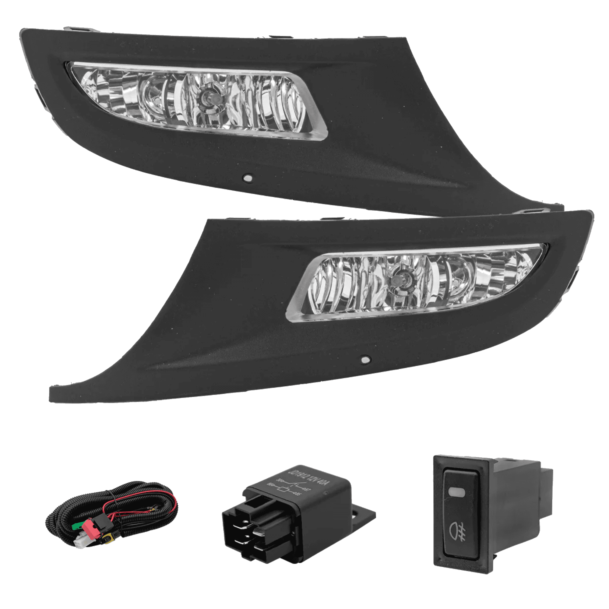 Kit faros niebla un as Volkswagen Polo 2013-2014 con arnes switch Universal y focos
