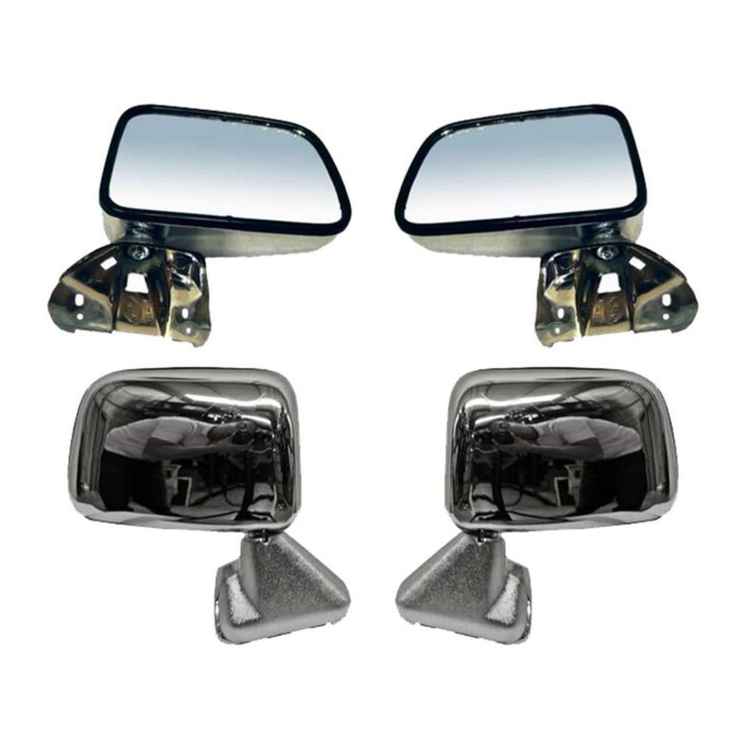 Par Espejos Toyota Pickup 1984-1988 Sin Control Cromo