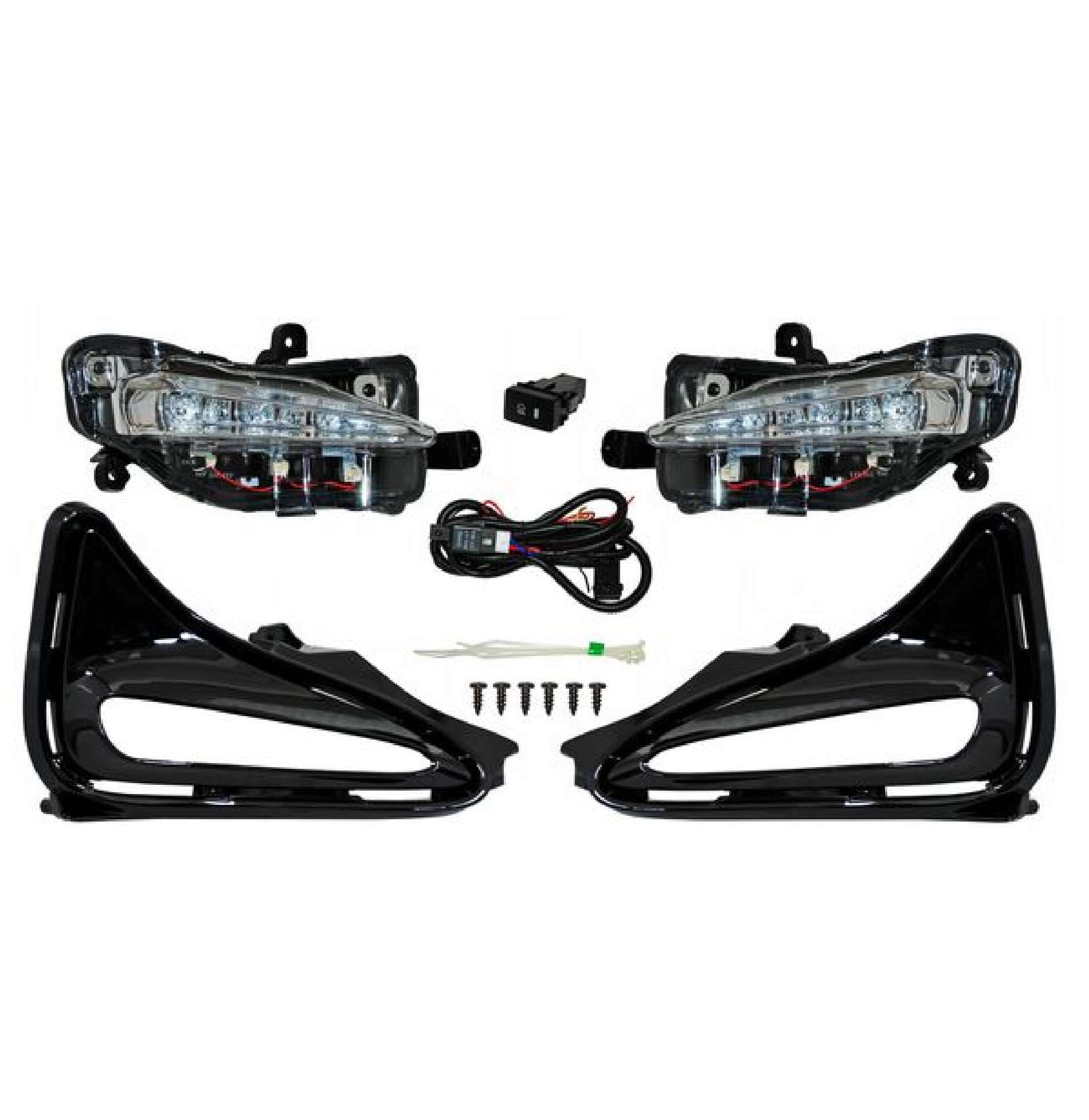 Faro Niebla Toyota Corolla Le 2017-2019 Leds Con Parrilla Juego