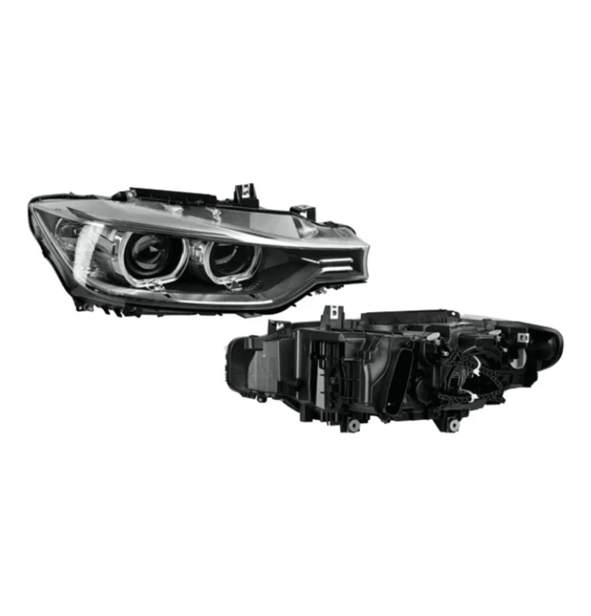 Faro Derecho Bmw Serie 3 2013-2015 Electrico Con Motor Para Foco Xenon Leds Depo