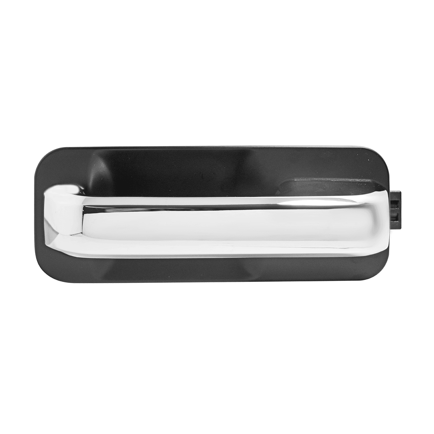 Manija Exterior Ford F-150/F-250 2015-2020 Sin Hoyo Para Llave Sin Sensor Lisa Negra/Cromo Plastico Derecha Delantera/Trasera Delantera Hushan