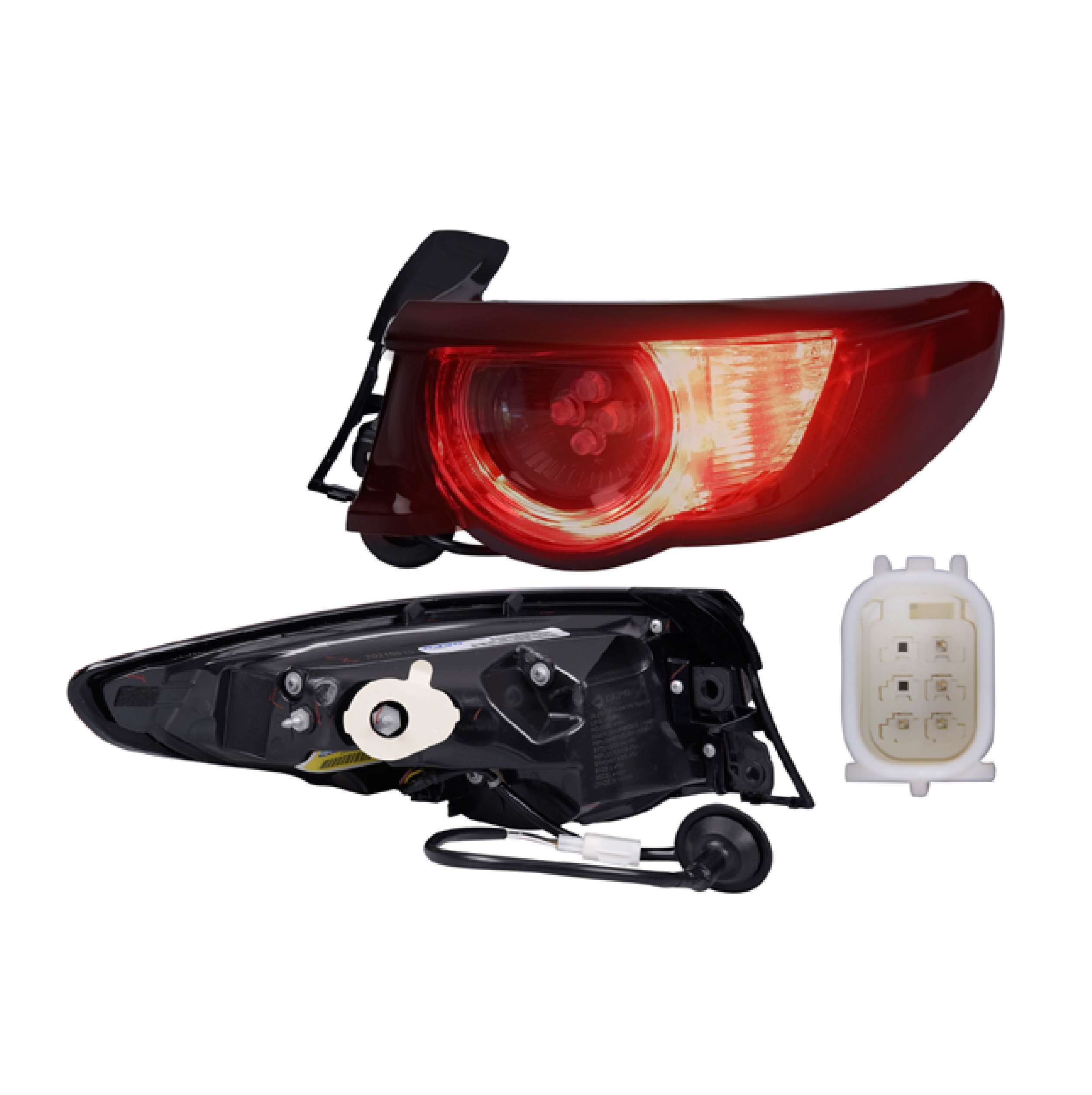 Calavera Exterior Led Mazda 3 H-Back 2019-2024 Depo Derecha