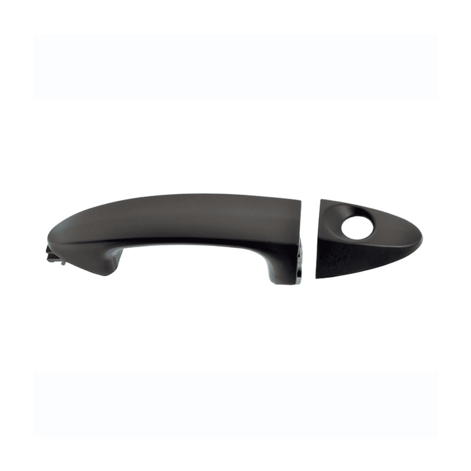Manija Exterior Ford Ecosport 2013-2017 Con Hoyo Para Llave Lisa Para Pintar Negra Plastico Izquierdo Delantera Hushan
