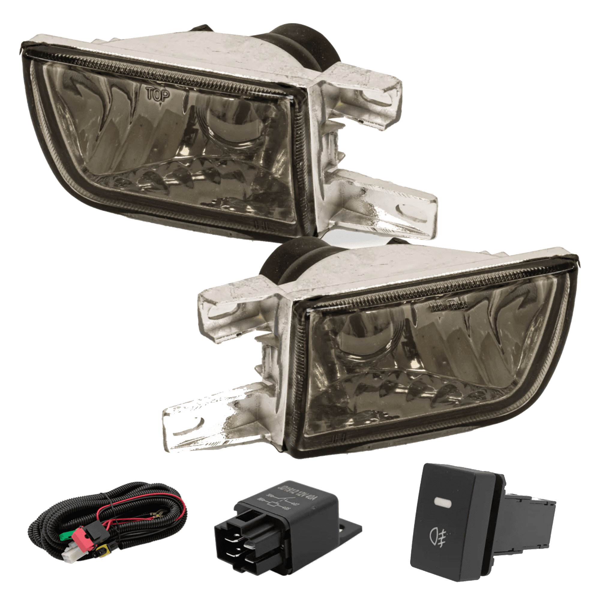Kit faros niebla Volkswagen Golf/Jetta 1993-1999 Humo con arnes switch Universal y focos