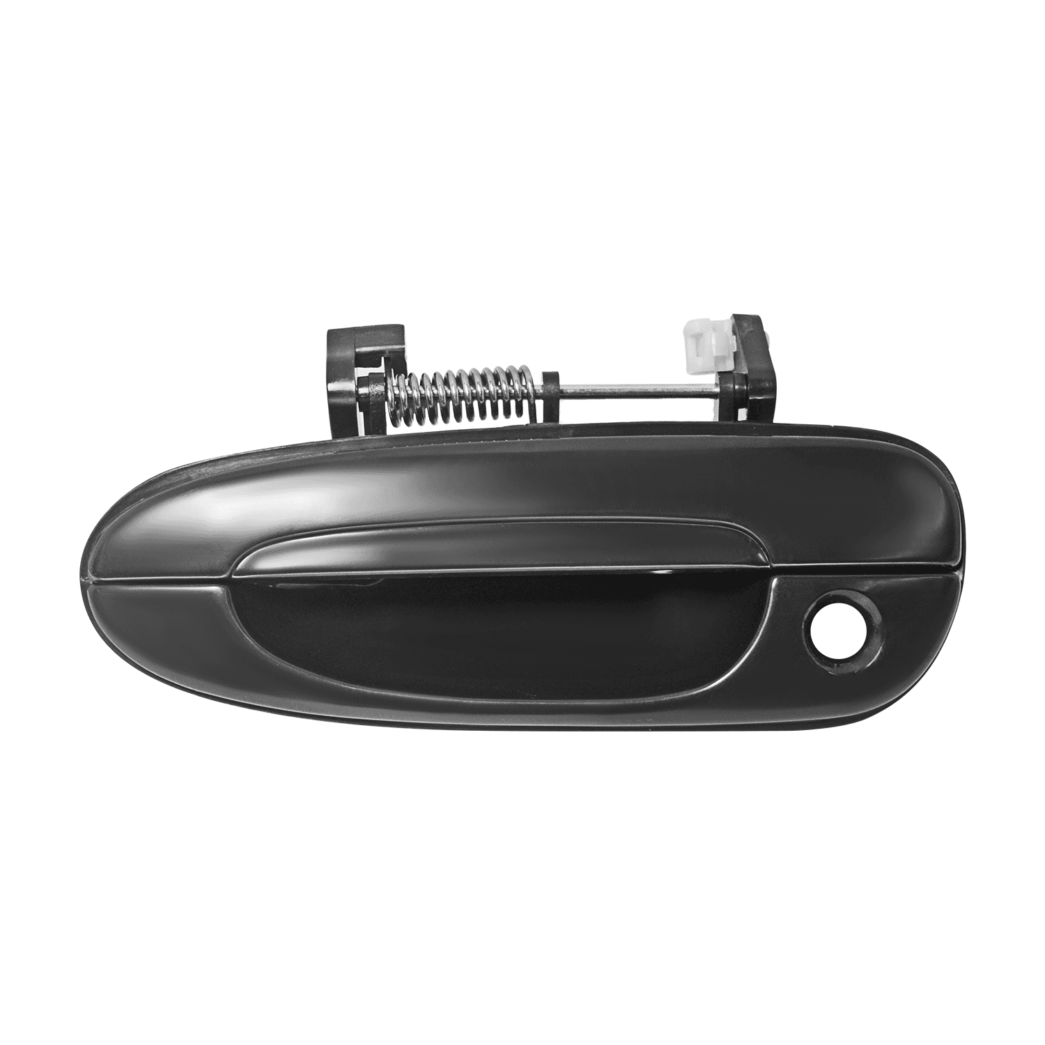 Manija Exterior Mazda 626 1993-2002 Con Hoyo Para Llave Lisa Para Pintar Negra Plastico Izquierdo Delantera Hushan