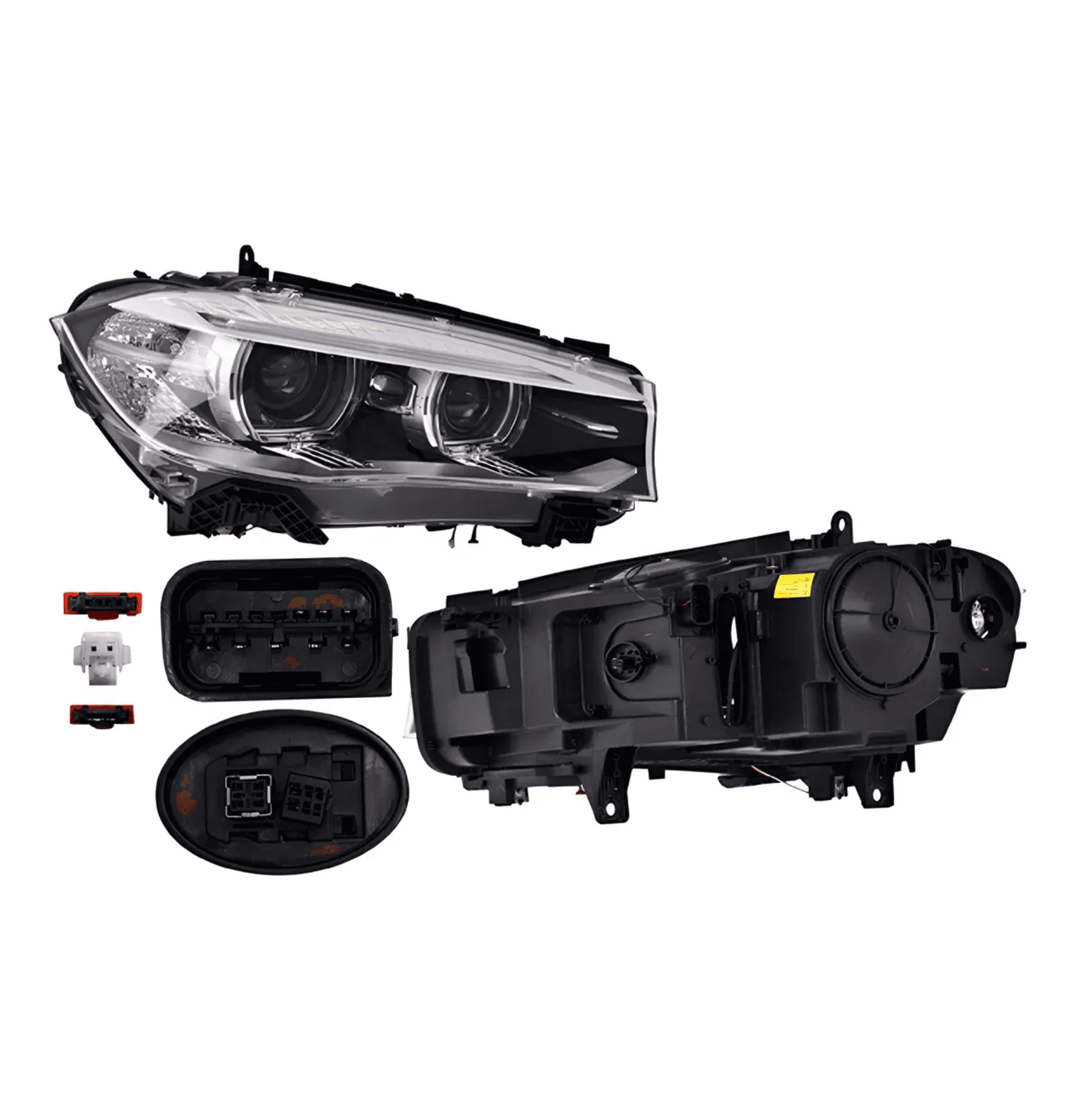 Faro Derecho Bmw X5 2014-2018 Electrico Con Motor Leds Para Foco Xenon Depo