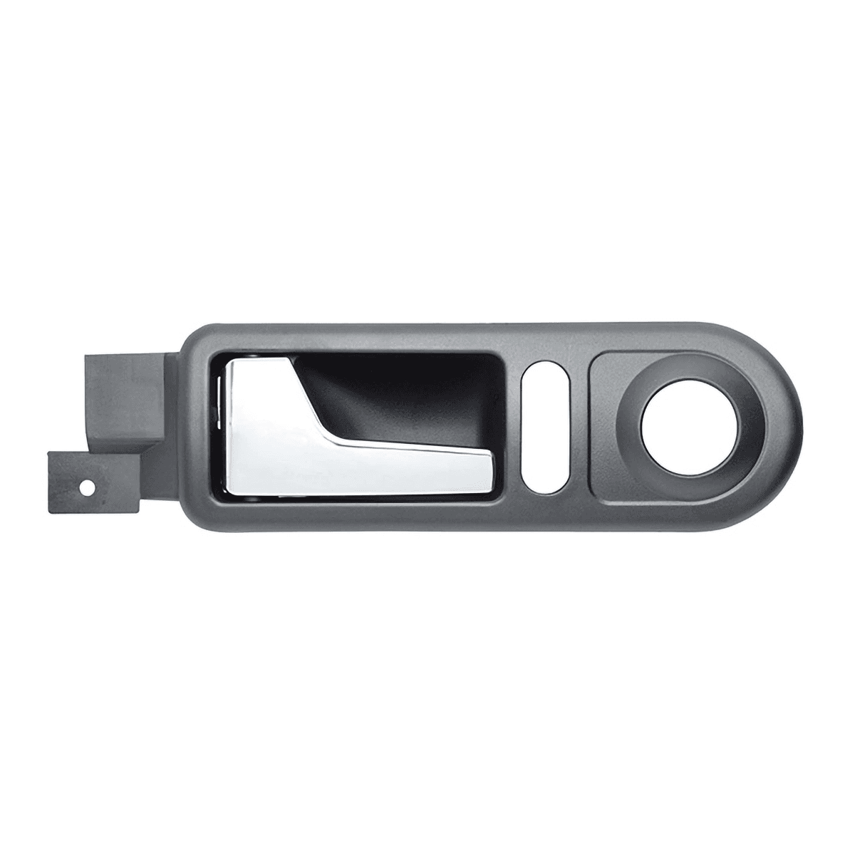 Manija Interior Volkswagen Jetta Clasico 2008-2015 Con Hoyo Para Seguro Y Control Espejo Negra/Cromo Plastico Vidrio Manual Izquierdo Delantera Hushan