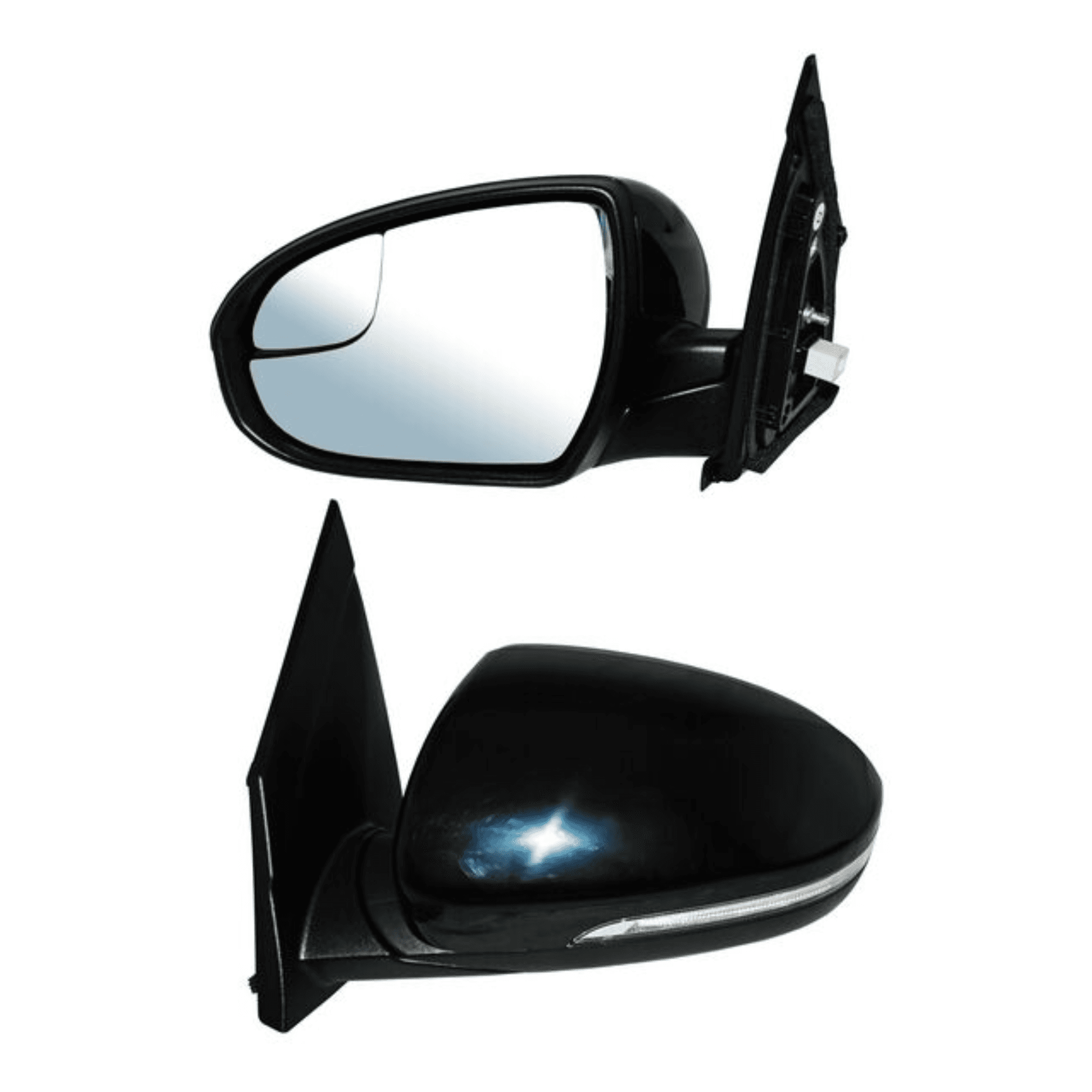 Espejo Para Hyundai Tucson 2016-2019 Electrico Para Pintar Con Desempañante Con Direccional Con Punto Ciego 8 Pines Izquierdo